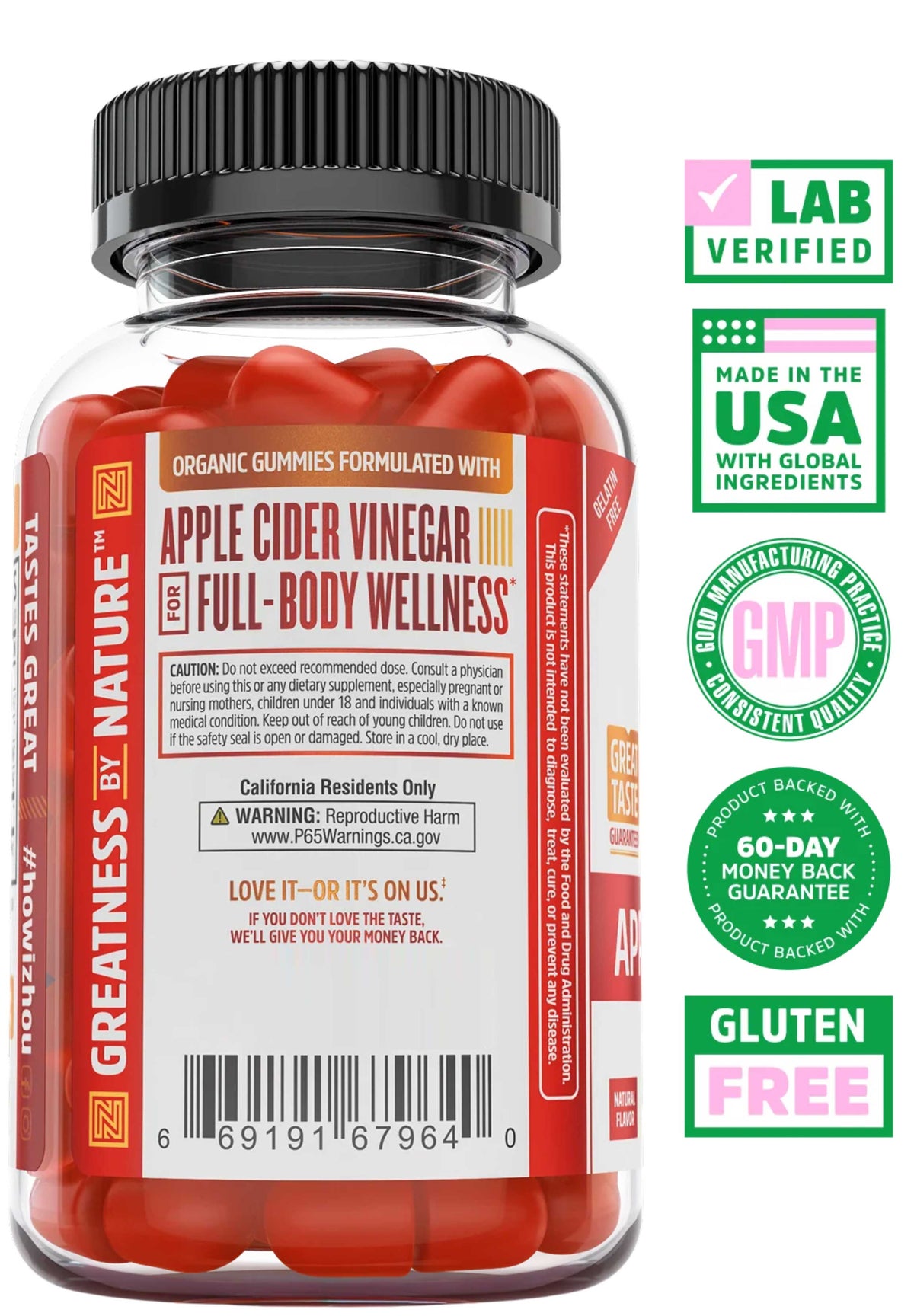 Zhou Nutrition Apple Cider Vinegar Back