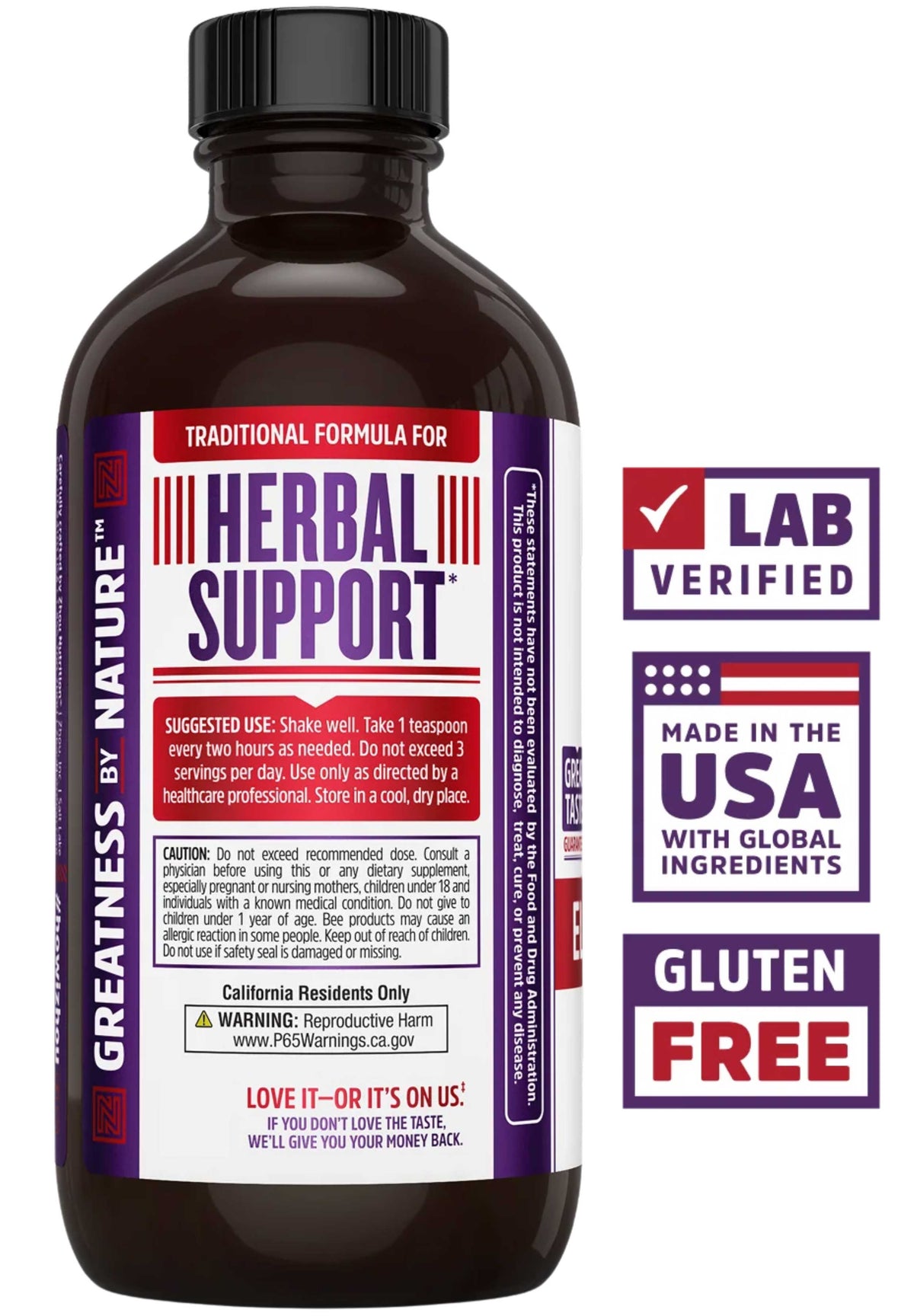 Zhou Nutrition Elderberry Syrup Back