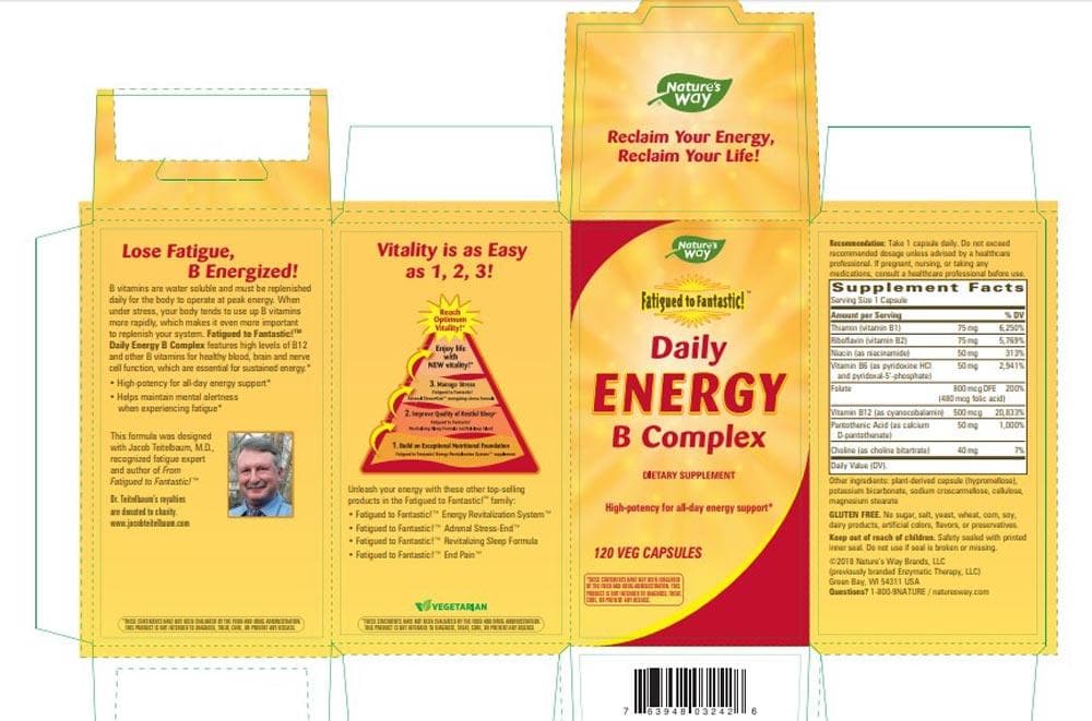 Nature's Way Fatigued to Fantastic! Daily Energy B Complex