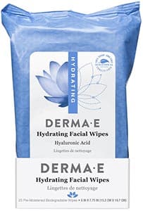 DermaE Natural Bodycare Hydrating Facial Wipes