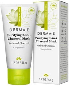 DermaE Natural Bodycare Purifying 2-in-1 Charcoal Mask 48 g (1.7 oz)