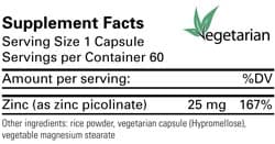 Karuna Health Zinc Picolinate 25 mg