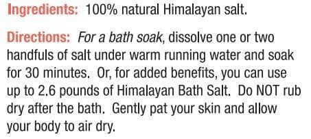 Dr. Mercola Himalayan Bath Salt Ingredients