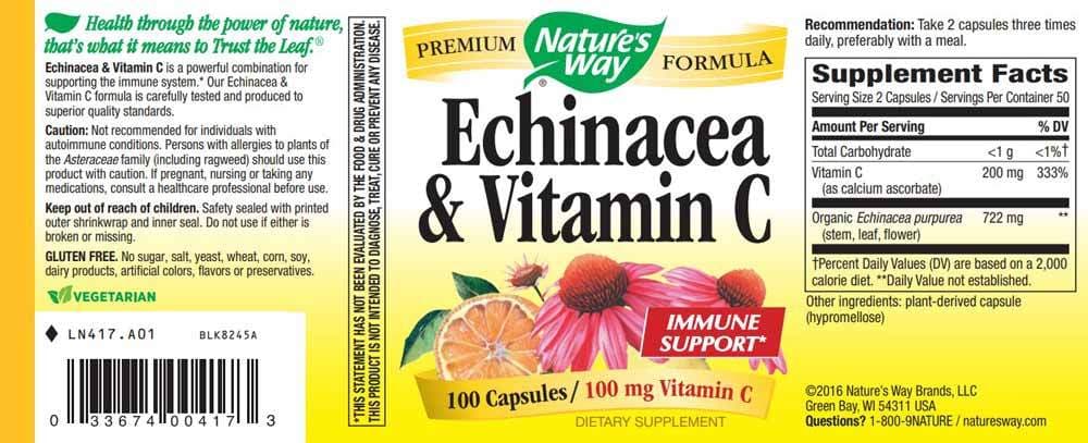 Nature's Way Echinacea Vitamin C