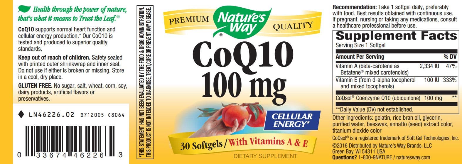 Nature's Way CoQ10 100 mg