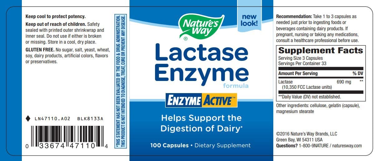 Nature's Way Lactase Enzyme
