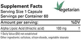 Karuna Health Alpha Lipoic Acid 100 mg