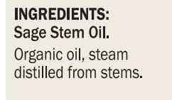 Dr. Mercola Sage Oil, Organic Ingredients