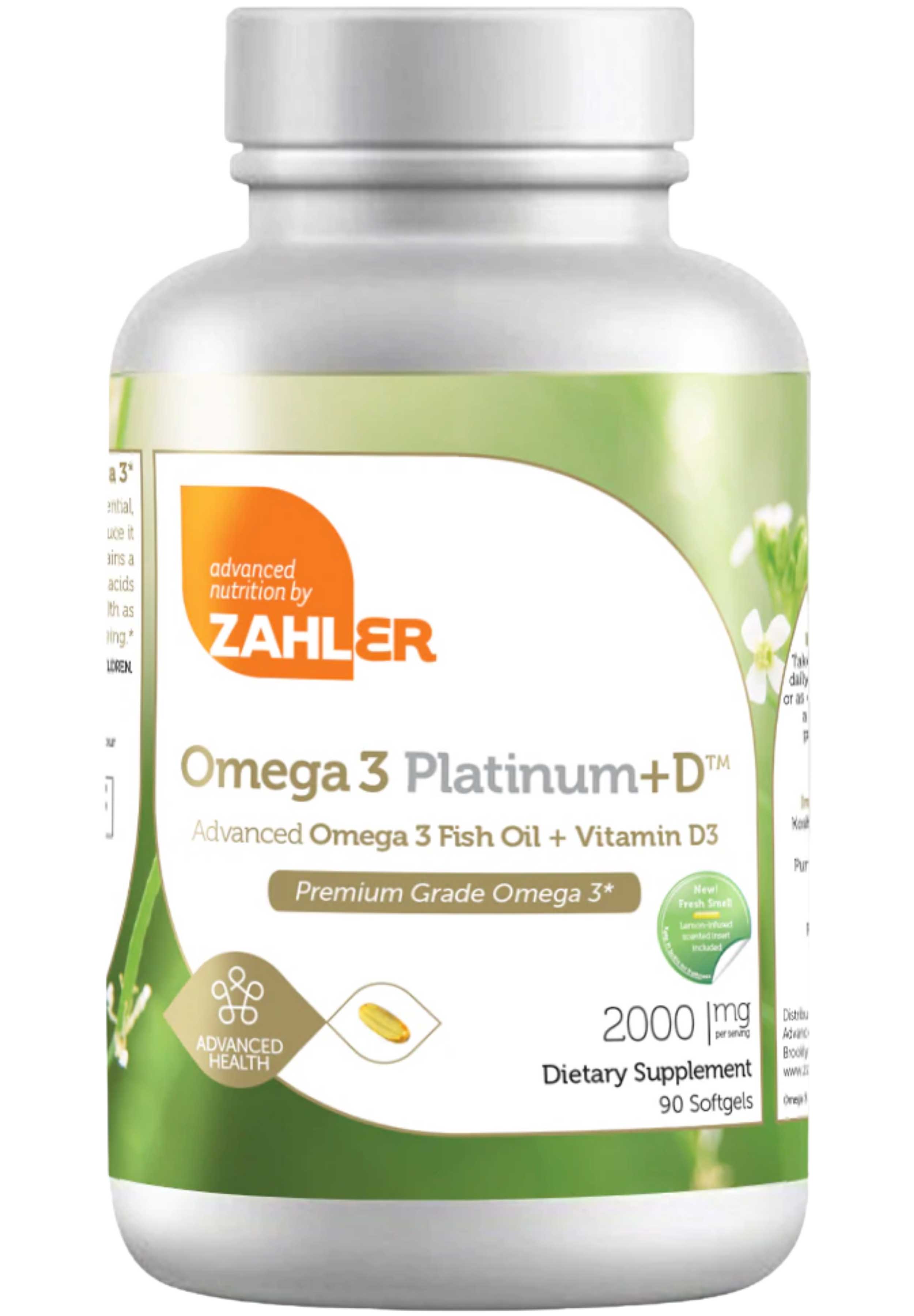 Advanced Nutrition By Zahler Omega 3 Platinum + D