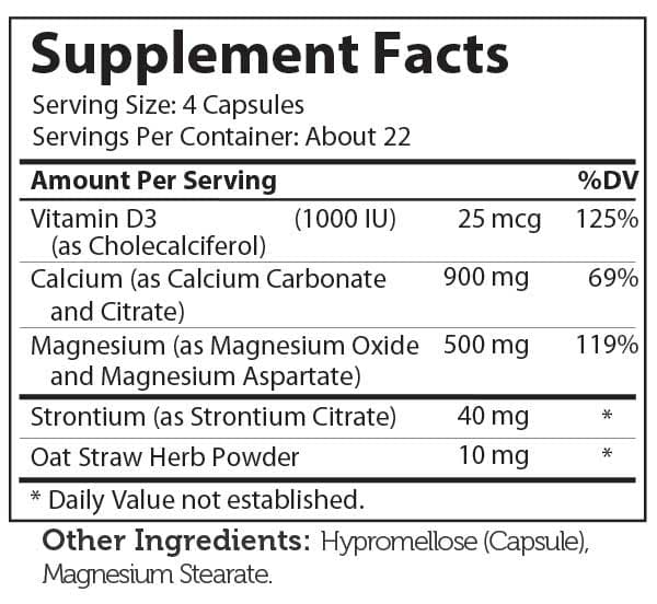 Advanced Nutrition By Zahler PowerCal Capsules Ingredients