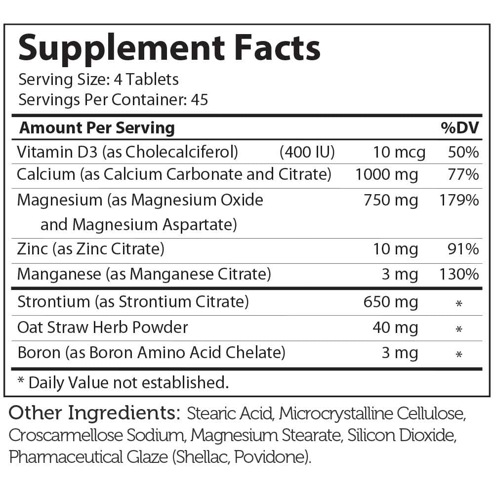 Advanced Nutrition By Zahler PowerCal Tablets Ingredients