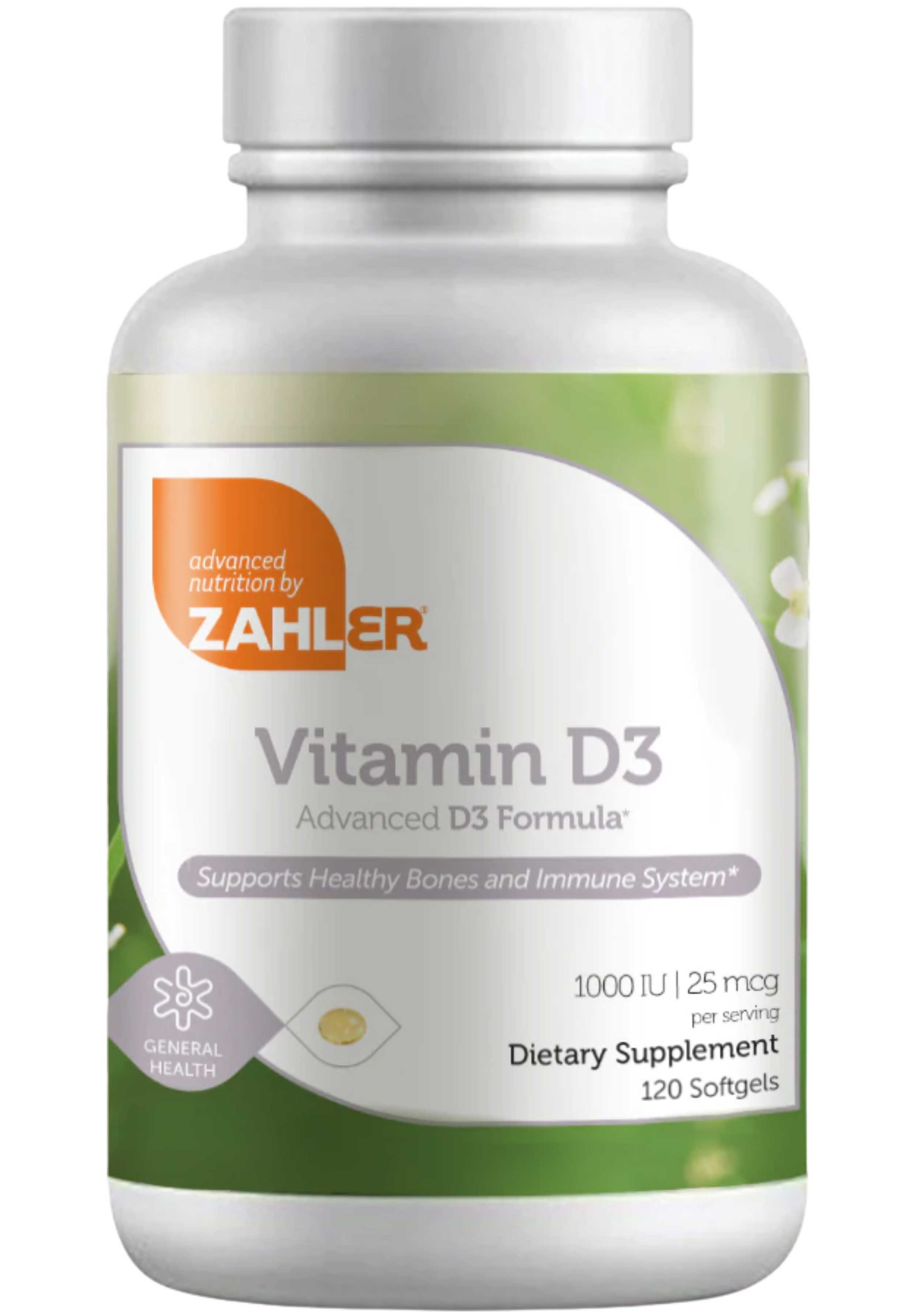 Advanced Nutrition By Zahler Vitamin D3 1000 IU Softgels