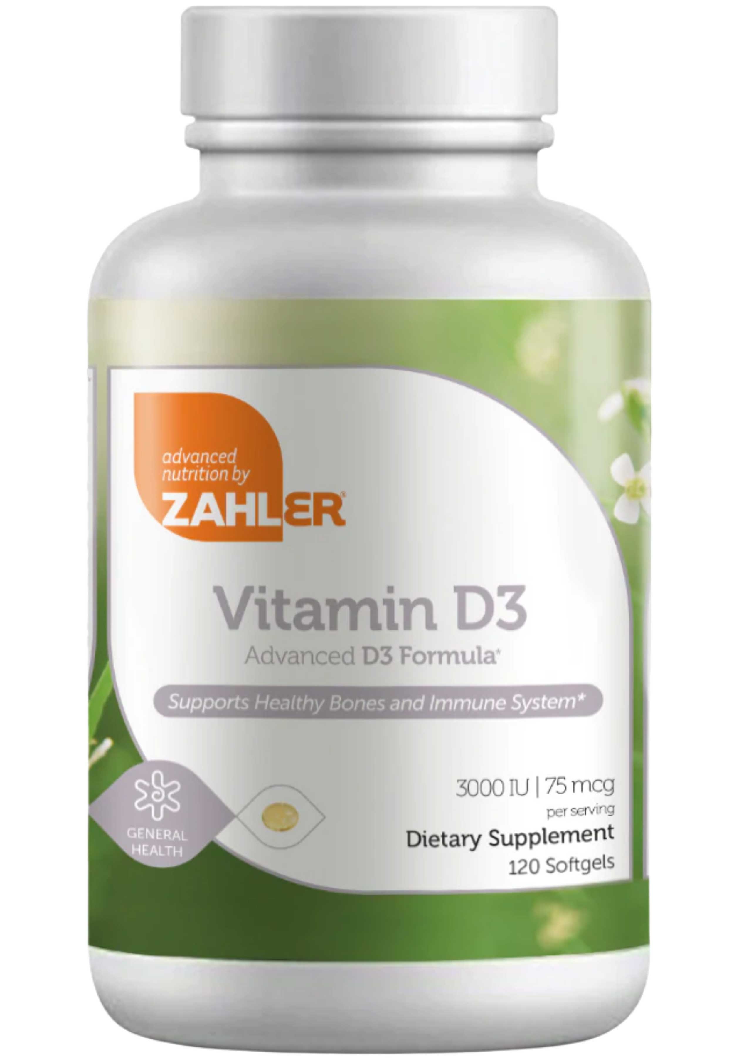 Advanced Nutrition By Zahler Vitamin D3 3000 IU Softgels