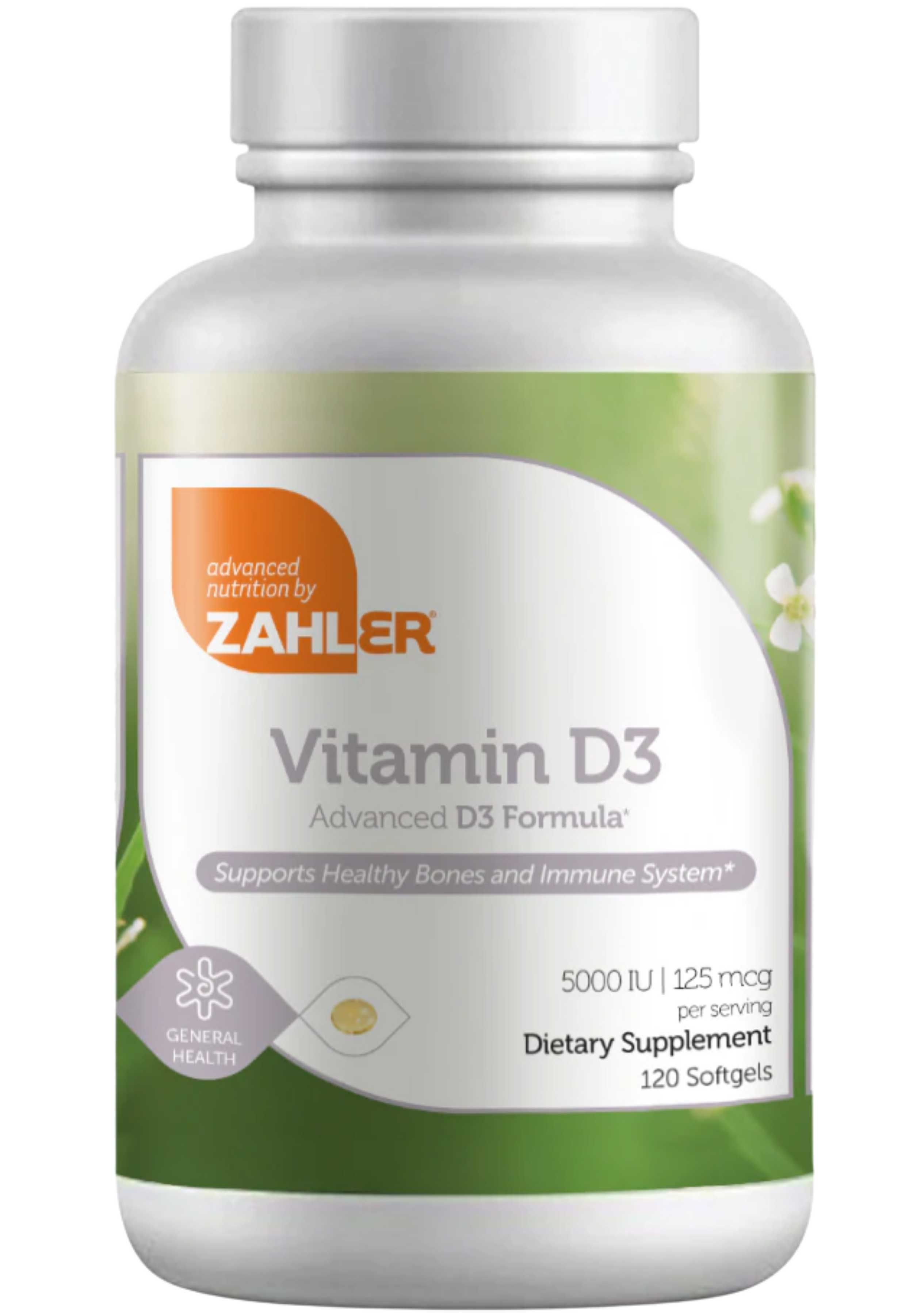 Advanced Nutrition By Zahler Vitamin D3 5000 IU Softgels