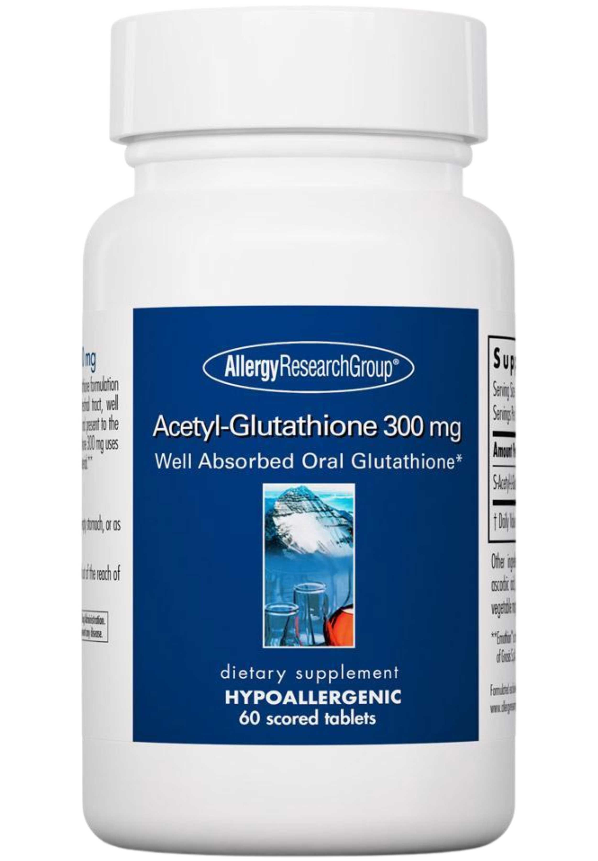 Allergy Research Group Acetyl-Glutathione 300 mg