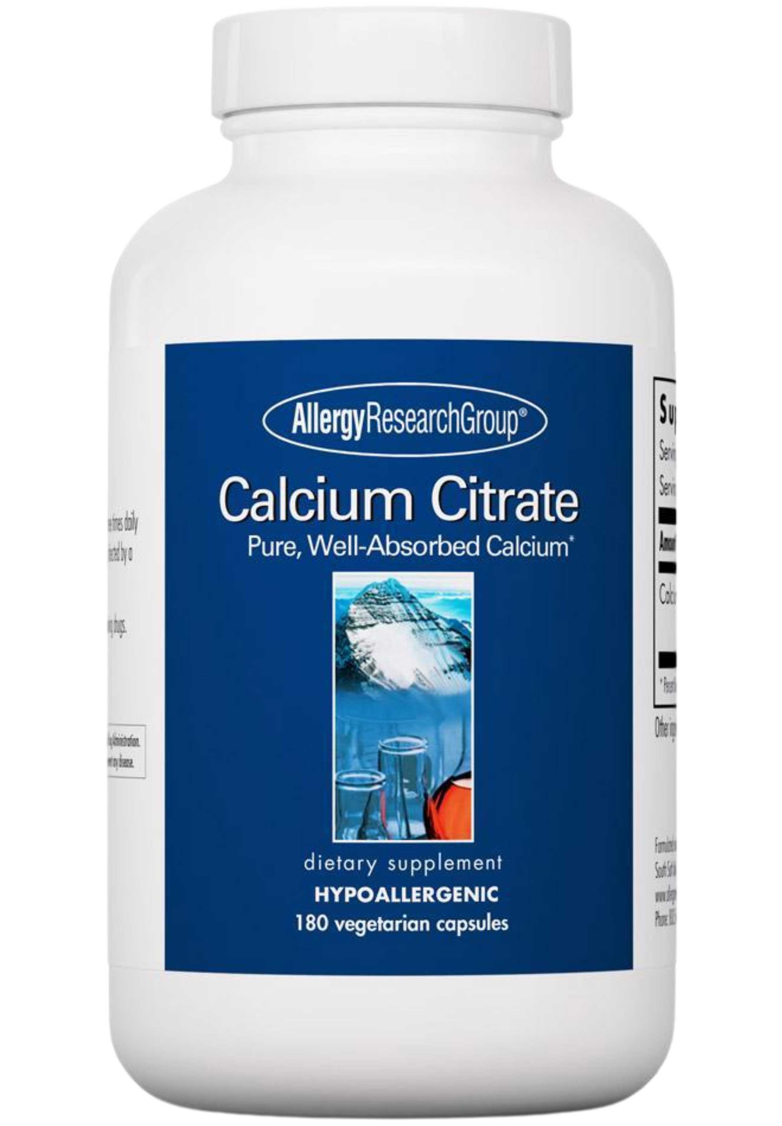 Allergy Research Group Calcium Citrate
