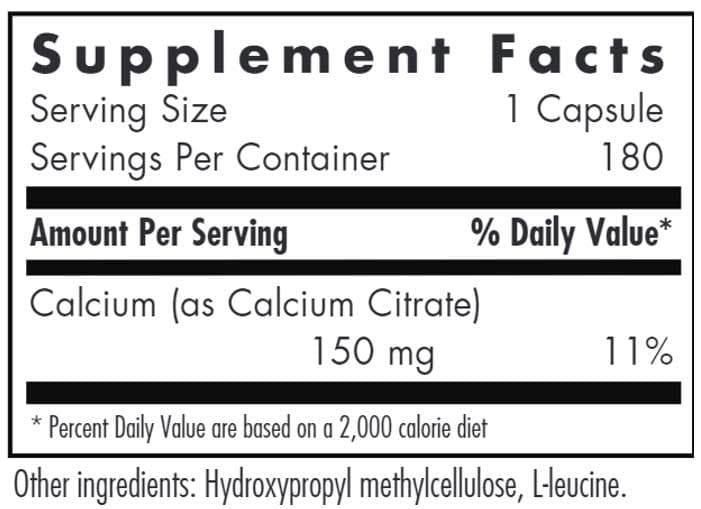 Allergy Research Group Calcium Citrate