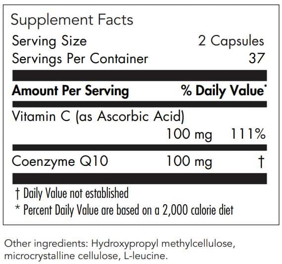 Allergy Research Group Coenzyme Q10 50 mg Ingredients