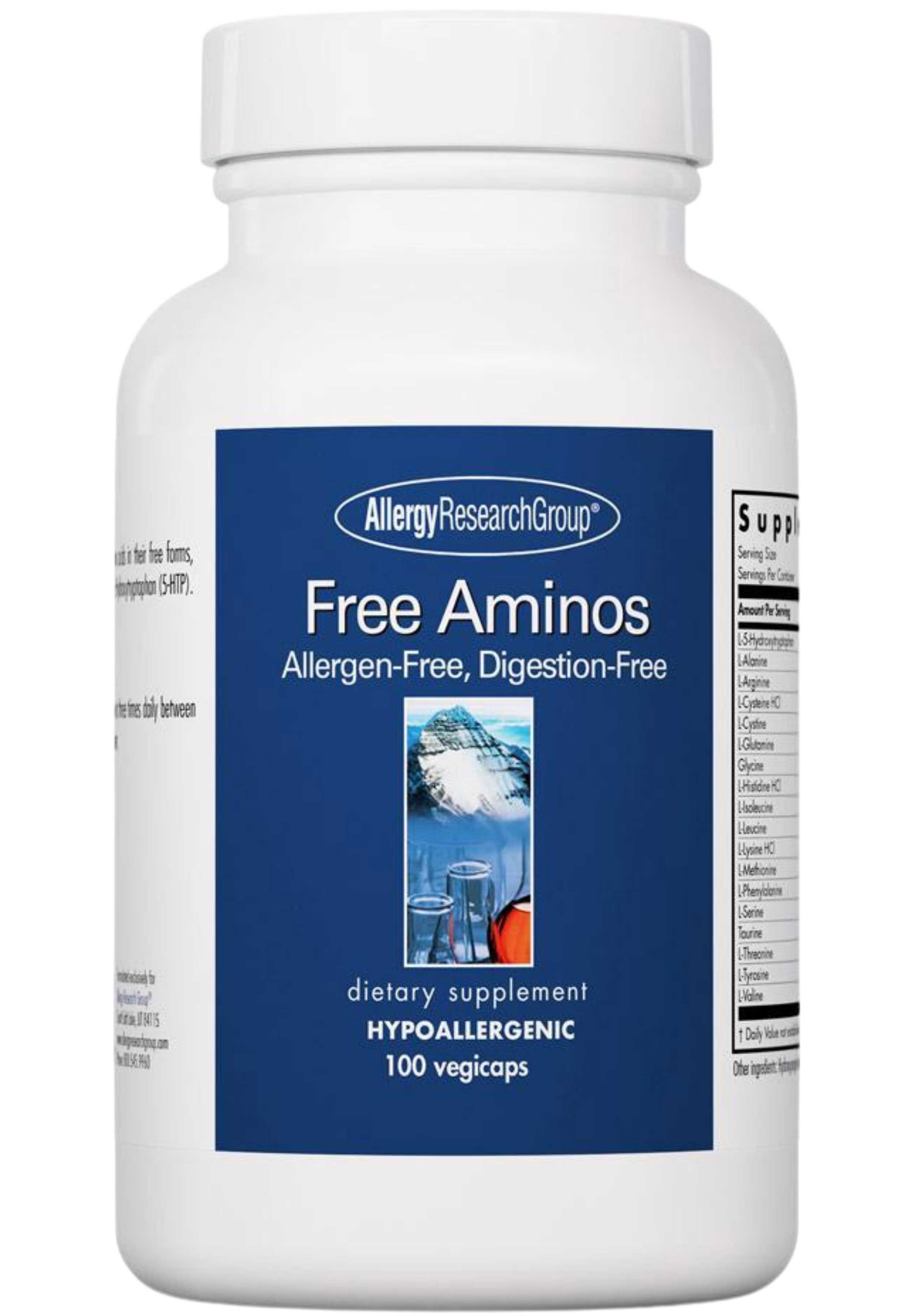 Allergy Research Group Free Aminos