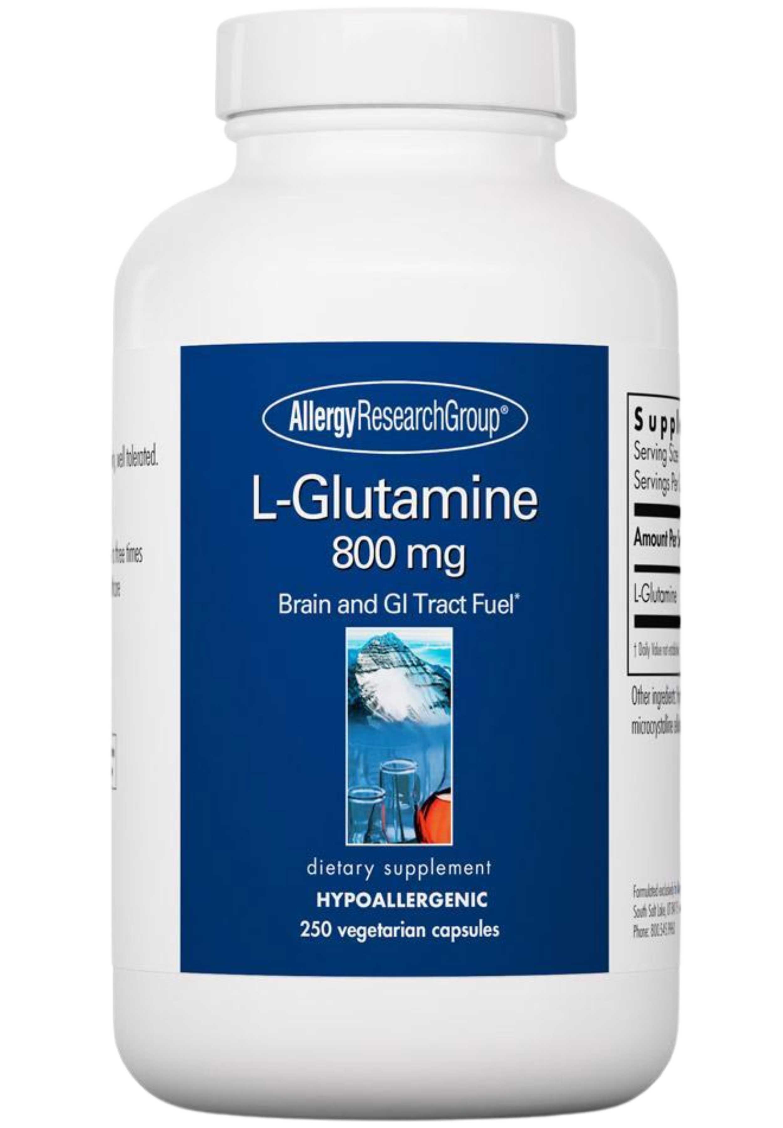 Allergy Research Group L-Glutamine 800 mg Capsules