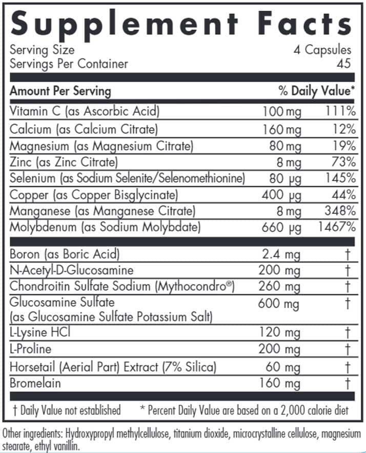 Allergy Research Group Matrixx Ingredients