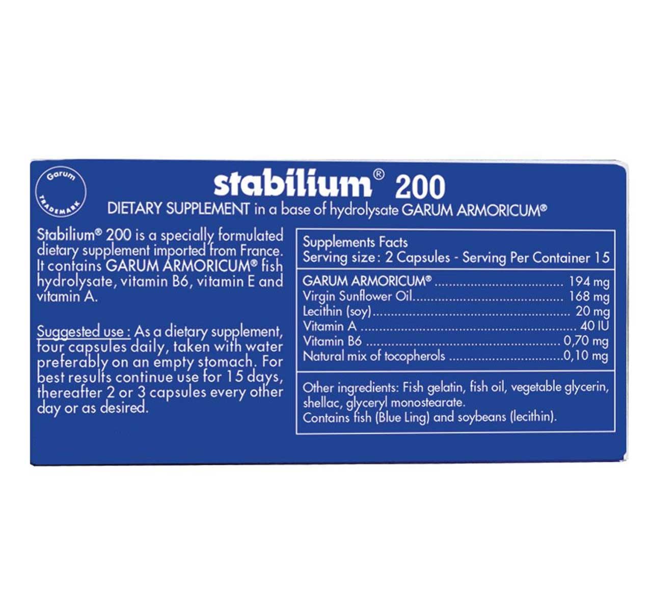 Allergy Research Group Stabilium 200 Garum Armoricum Ingredients 