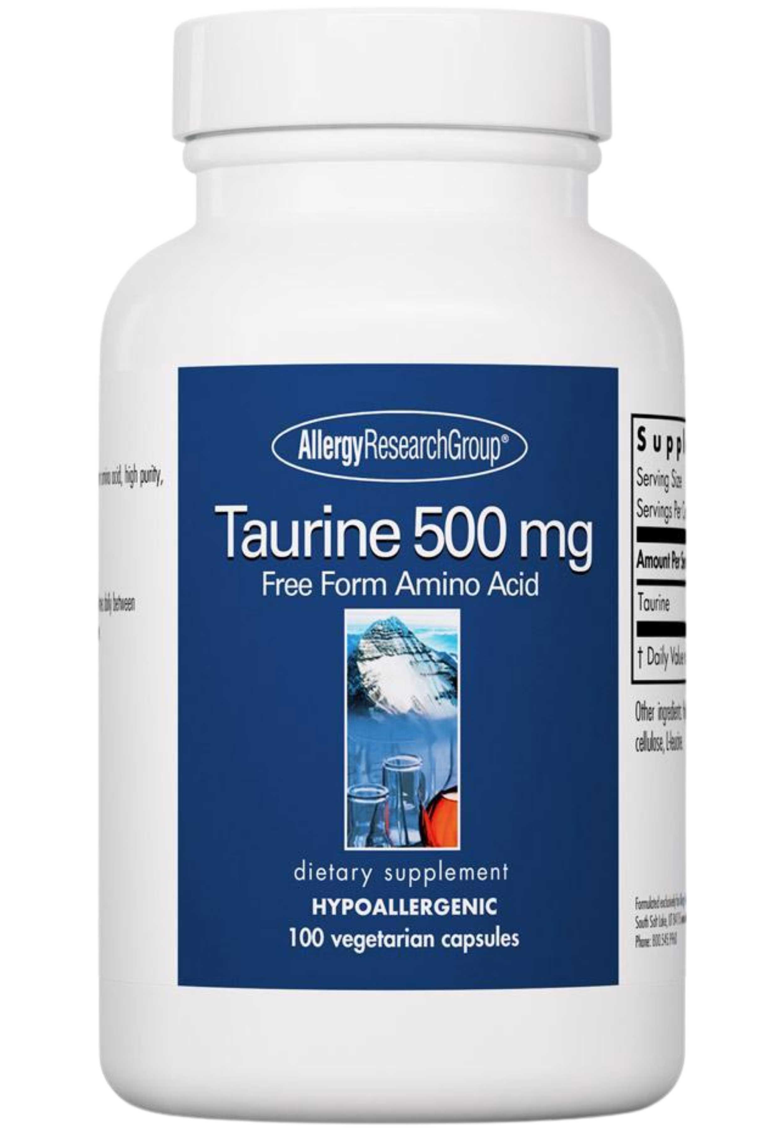 Allergy Research Group Taurine 500 mg