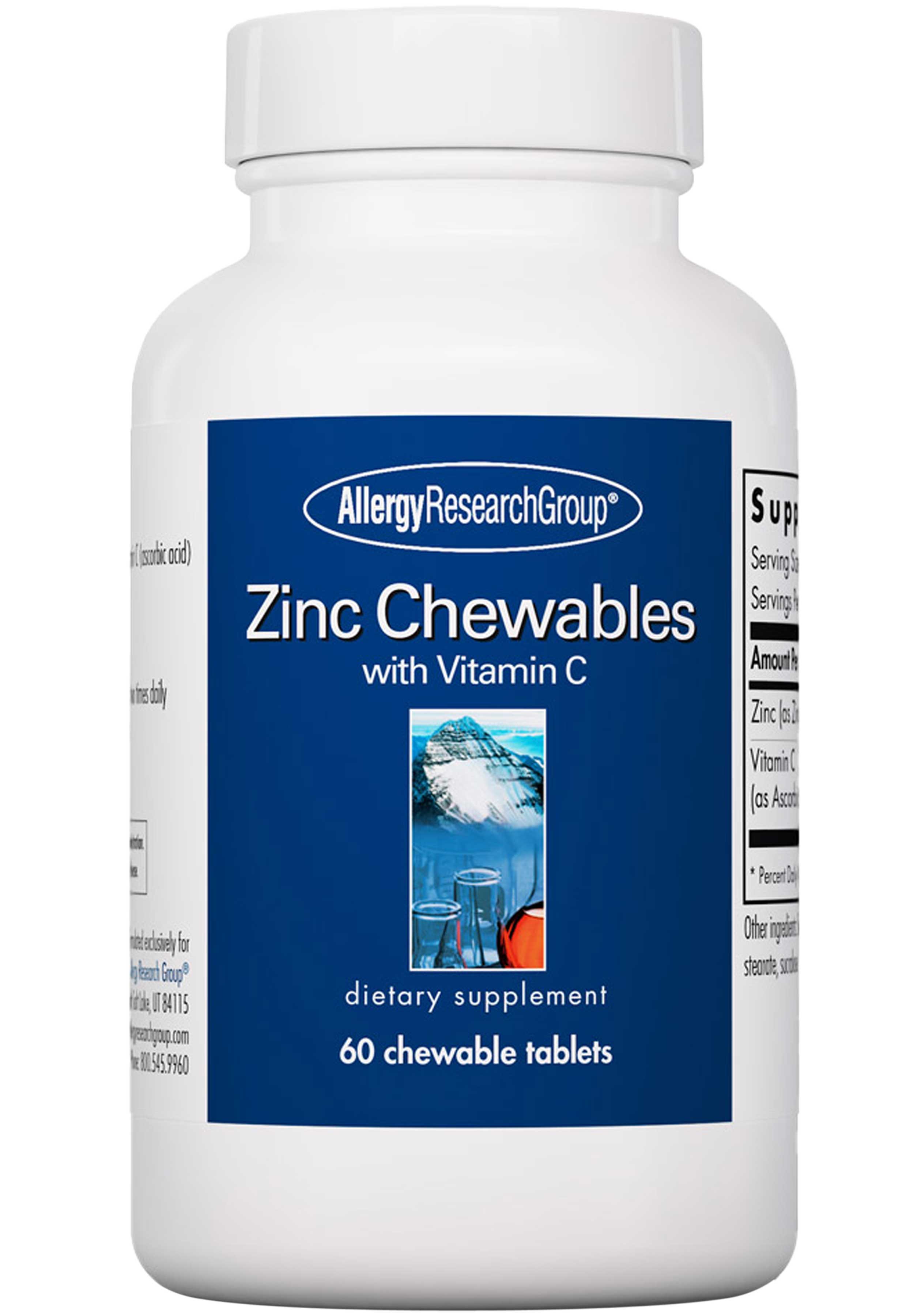 Allergy Research Group Zinc Chewables with Vitamin C