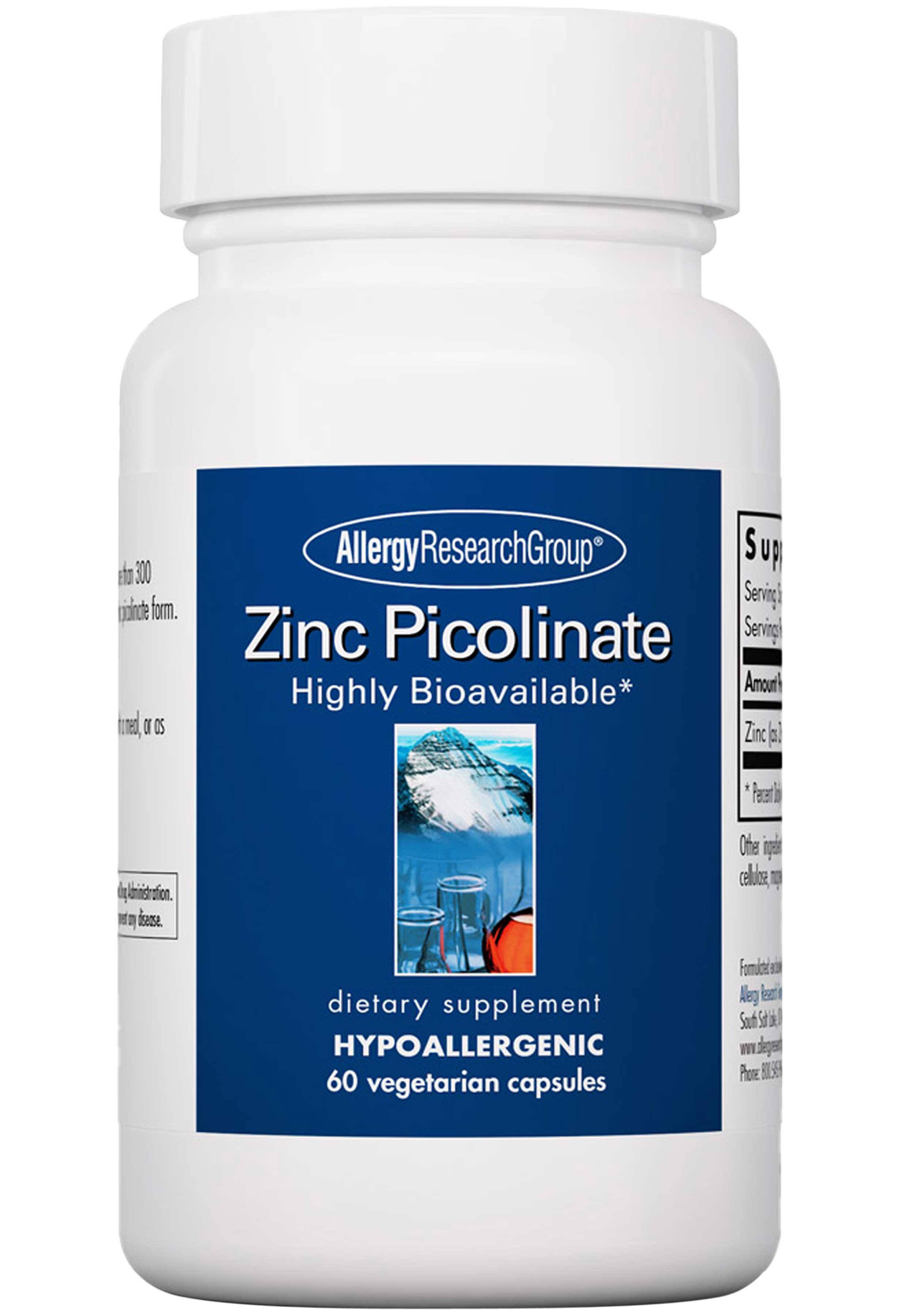 Allergy Research Group Zinc Picolinate 25 mg