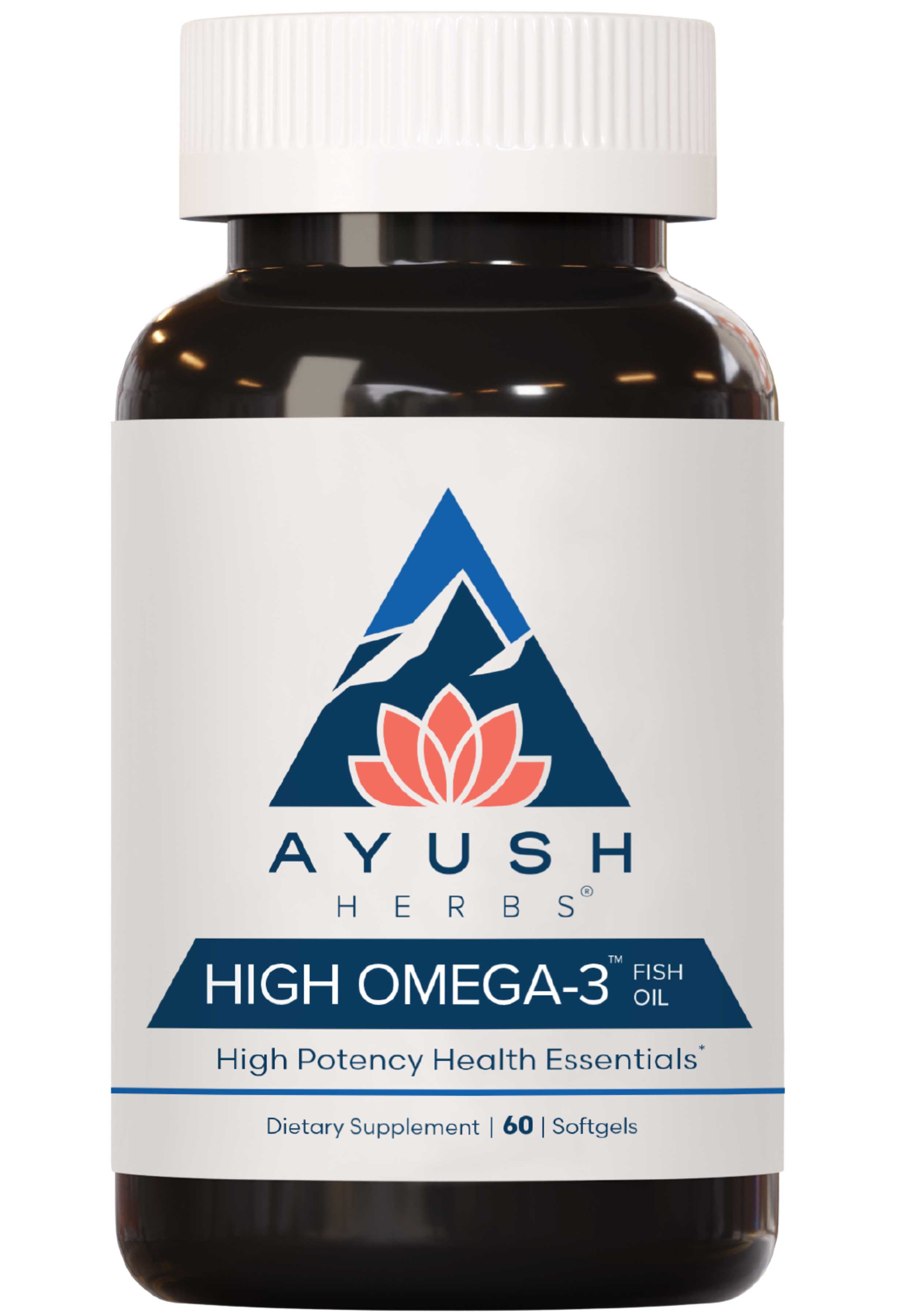 Ayush Herbs High Omega-3 Fish Oil (Formerly High Omega-3 Alaskan Fish Oil)