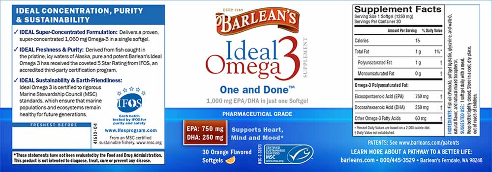 Barlean's Organic Oils Ideal Omega3