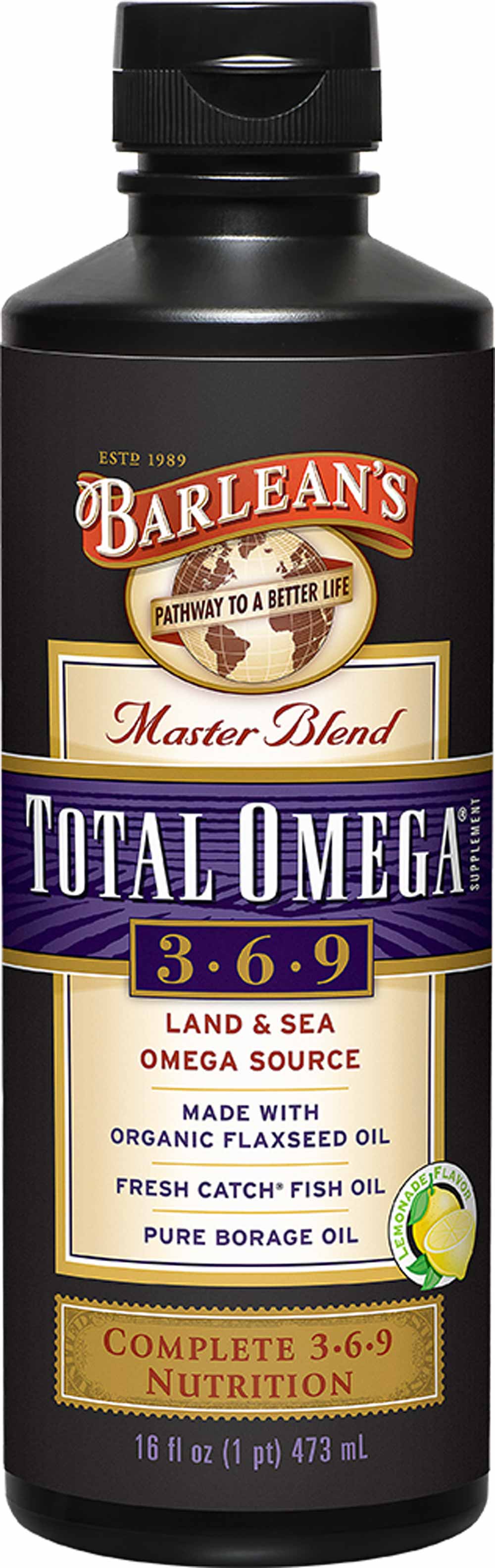 Barlean's Organic Oils Total Omega® 3-6-9 Lemonade