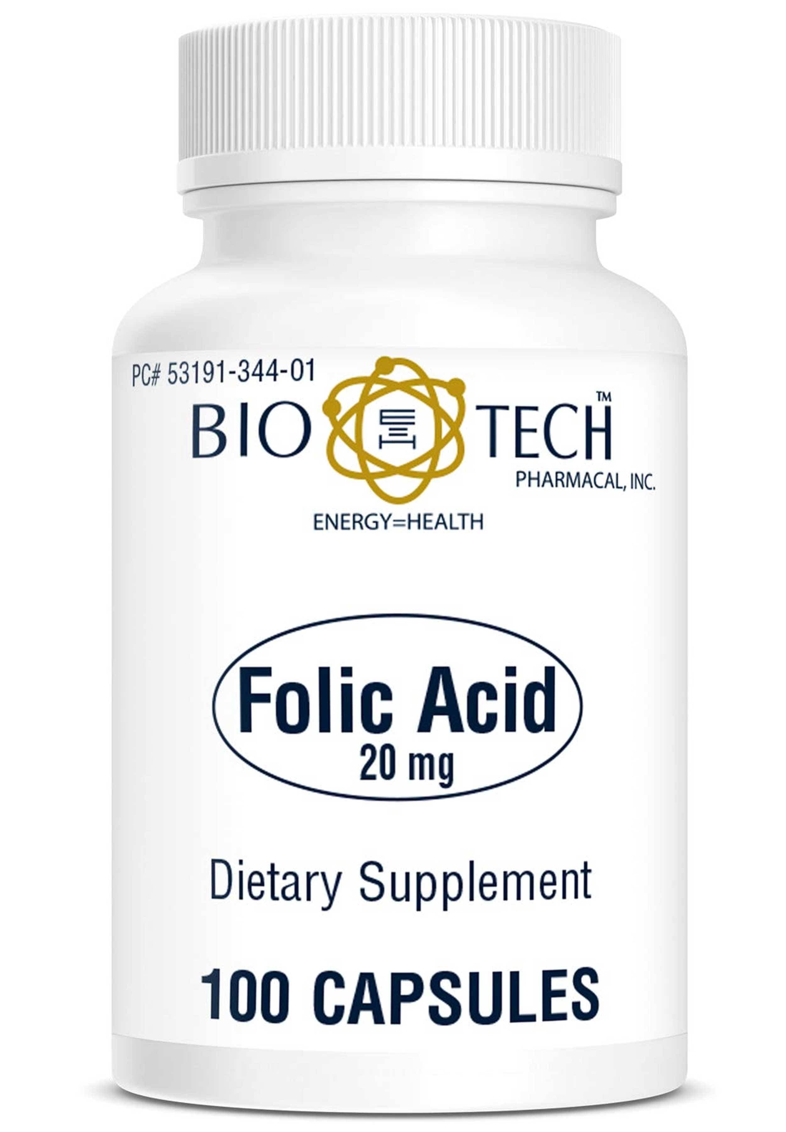 Bio-Tech Pharmacal Folic Acid 20 mg