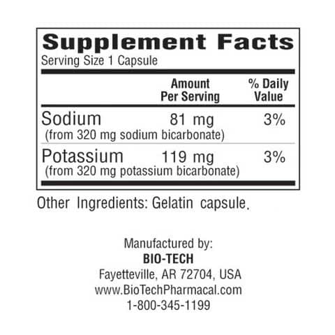 Bio-Tech Pharmacal Sodium Potassium Bicarb Ingredients