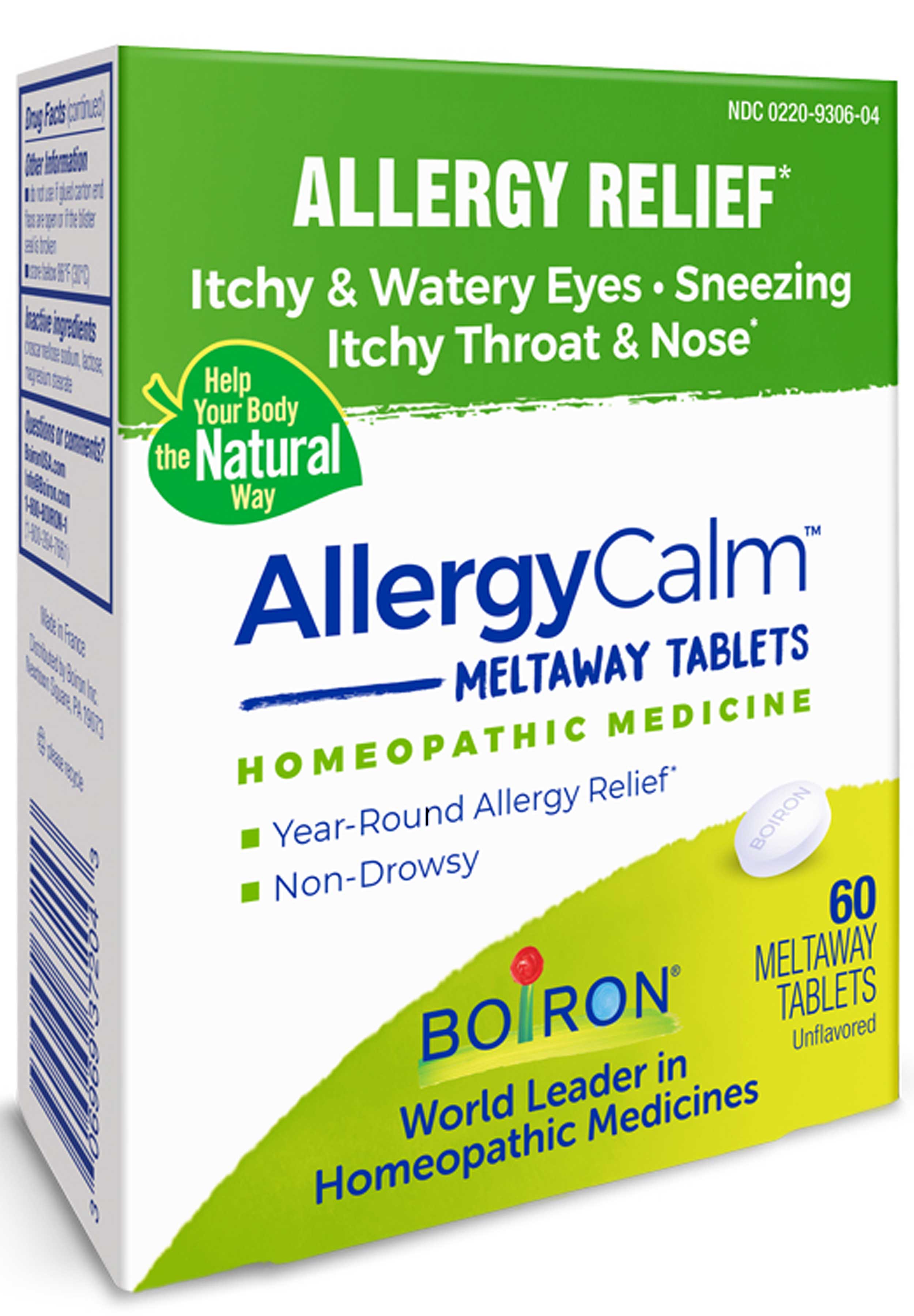 Boiron Homeopathics AllergyCalm (Formerly RhinAllergy) Tablets