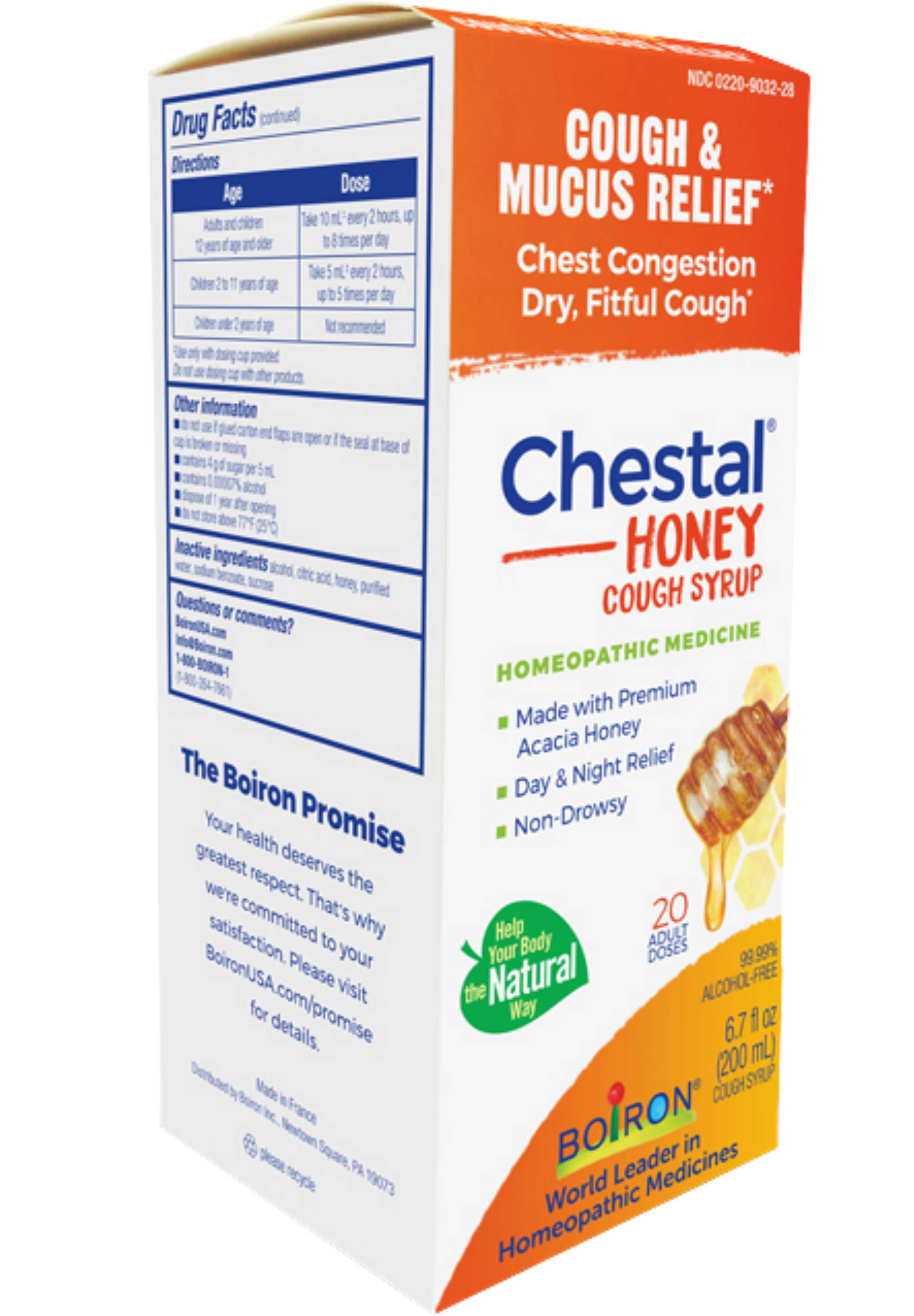 Boiron Homeopathics Chestal Adult Cough Honey