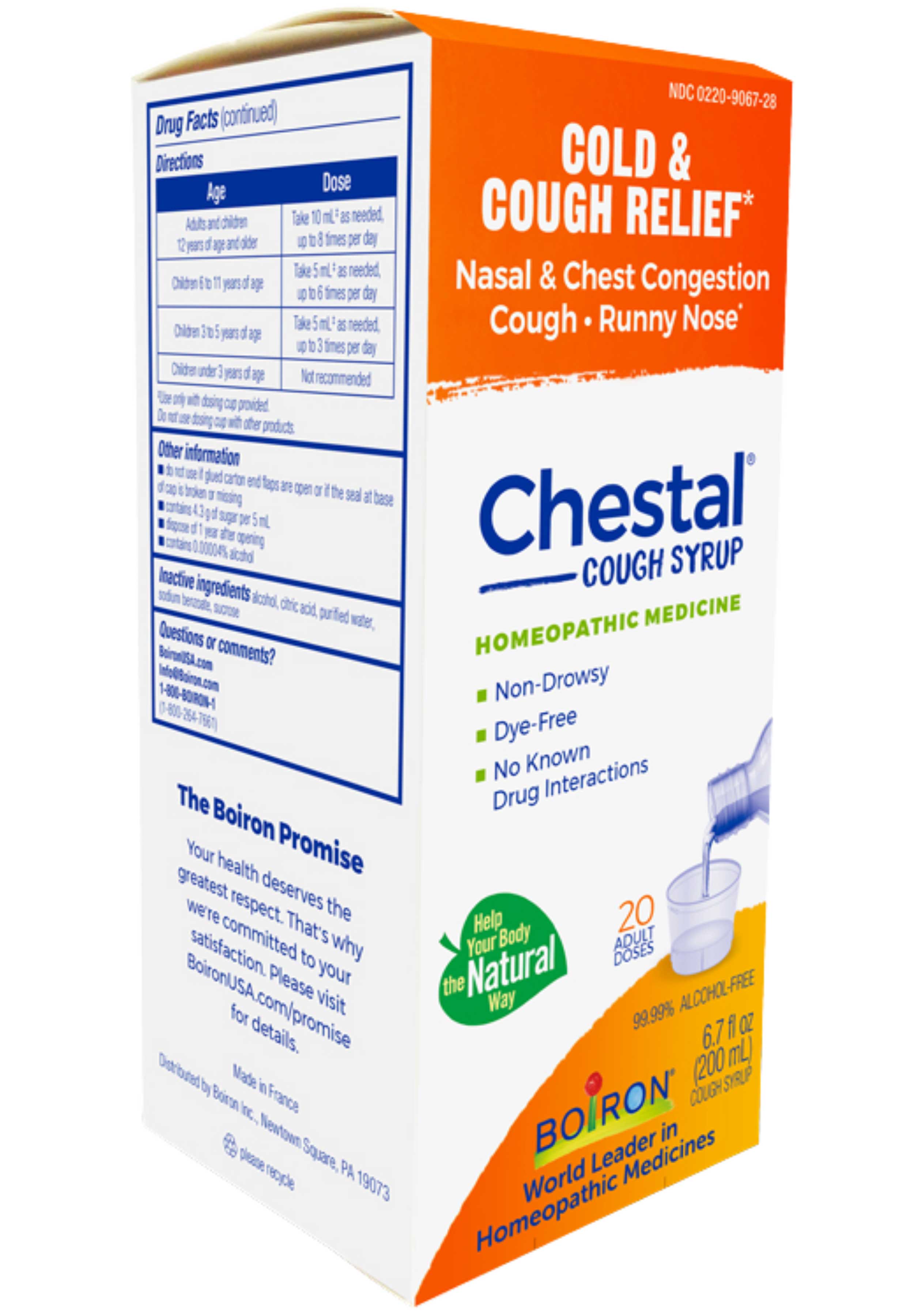 Boiron Homeopathics Chestal Adult Cough & Cold