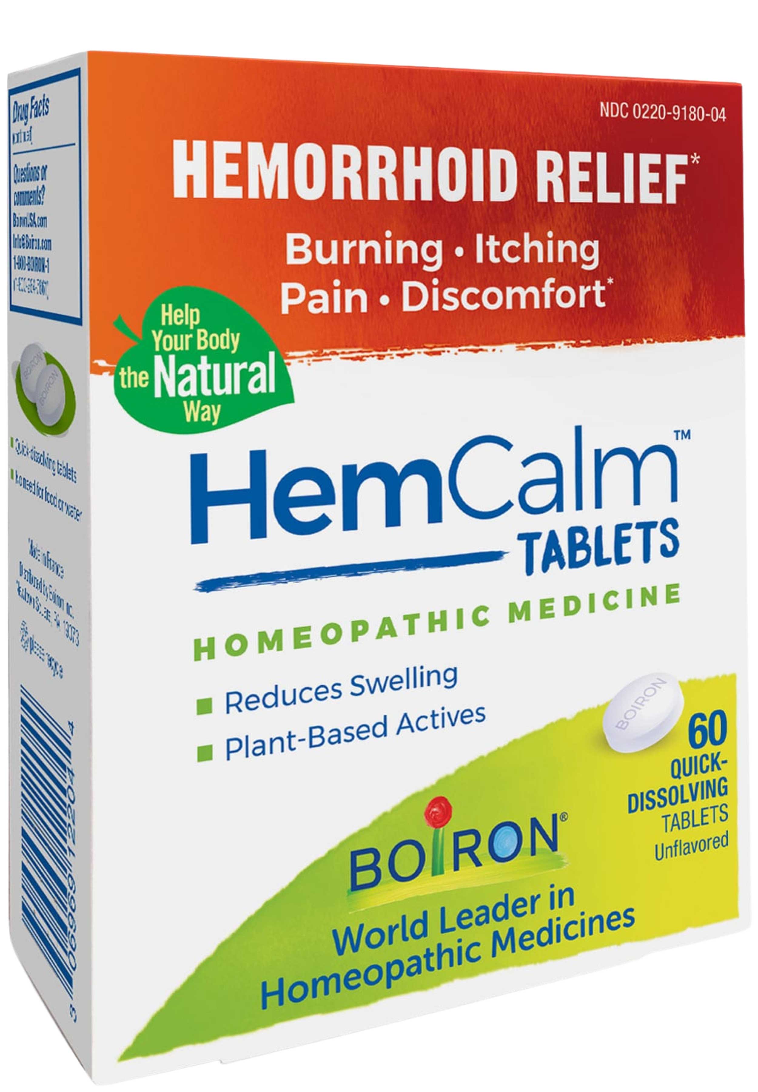 Boiron Homeopathics HemCalm Tablets