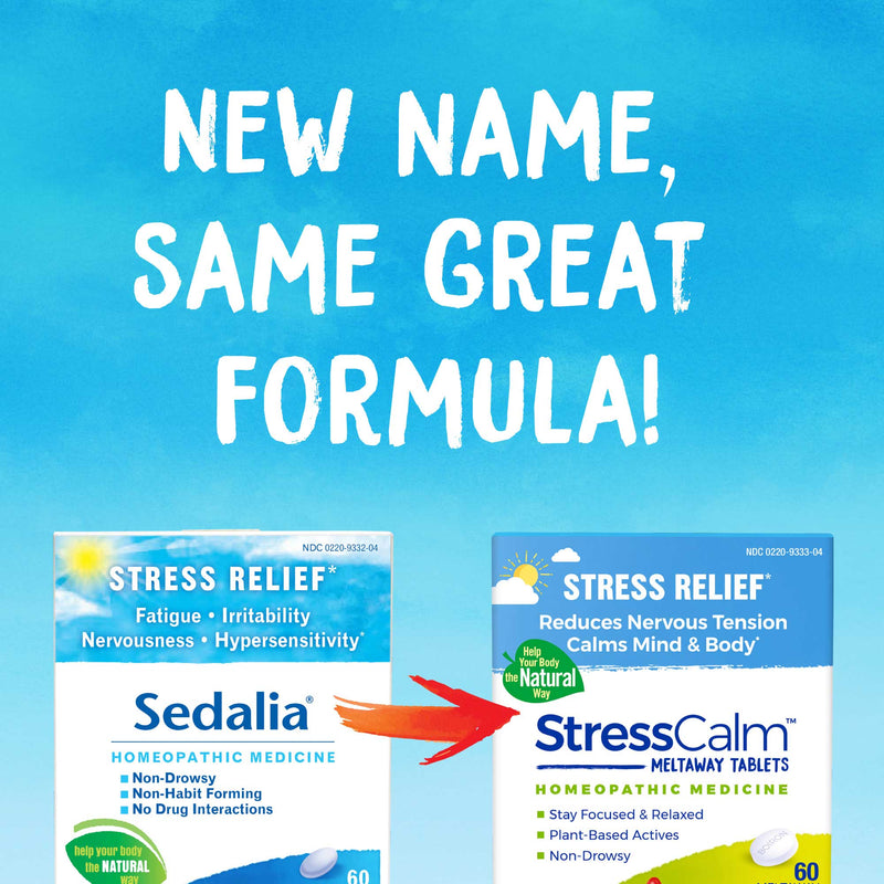 Boiron Homeopathics StressCalm Formerly Sedalia
