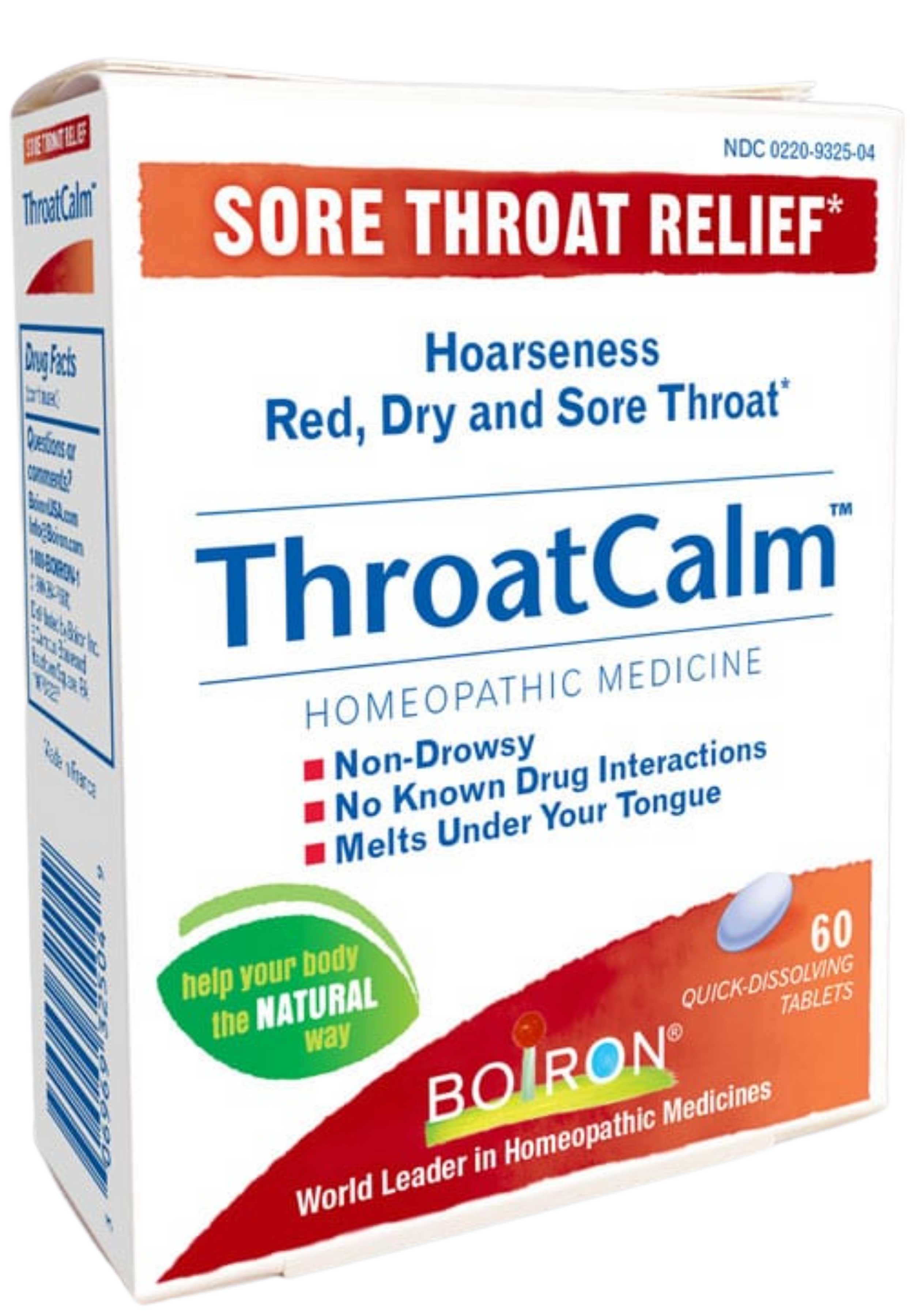Boiron Homeopathics ThroatCalm
