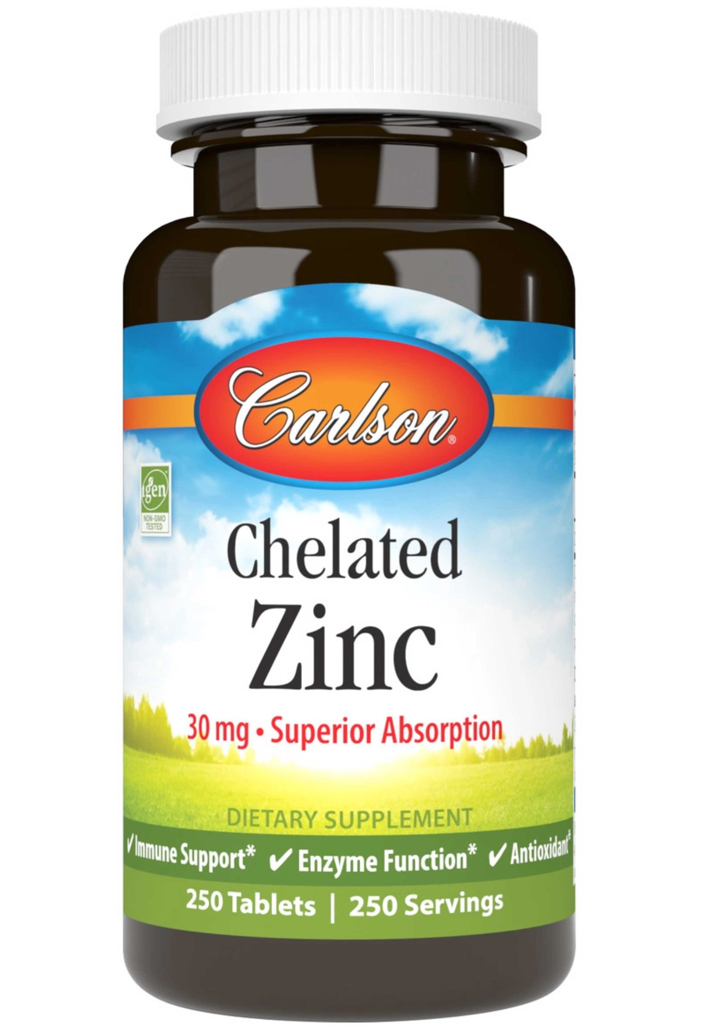 Carlson Labs Chelated Zinc 30 mg