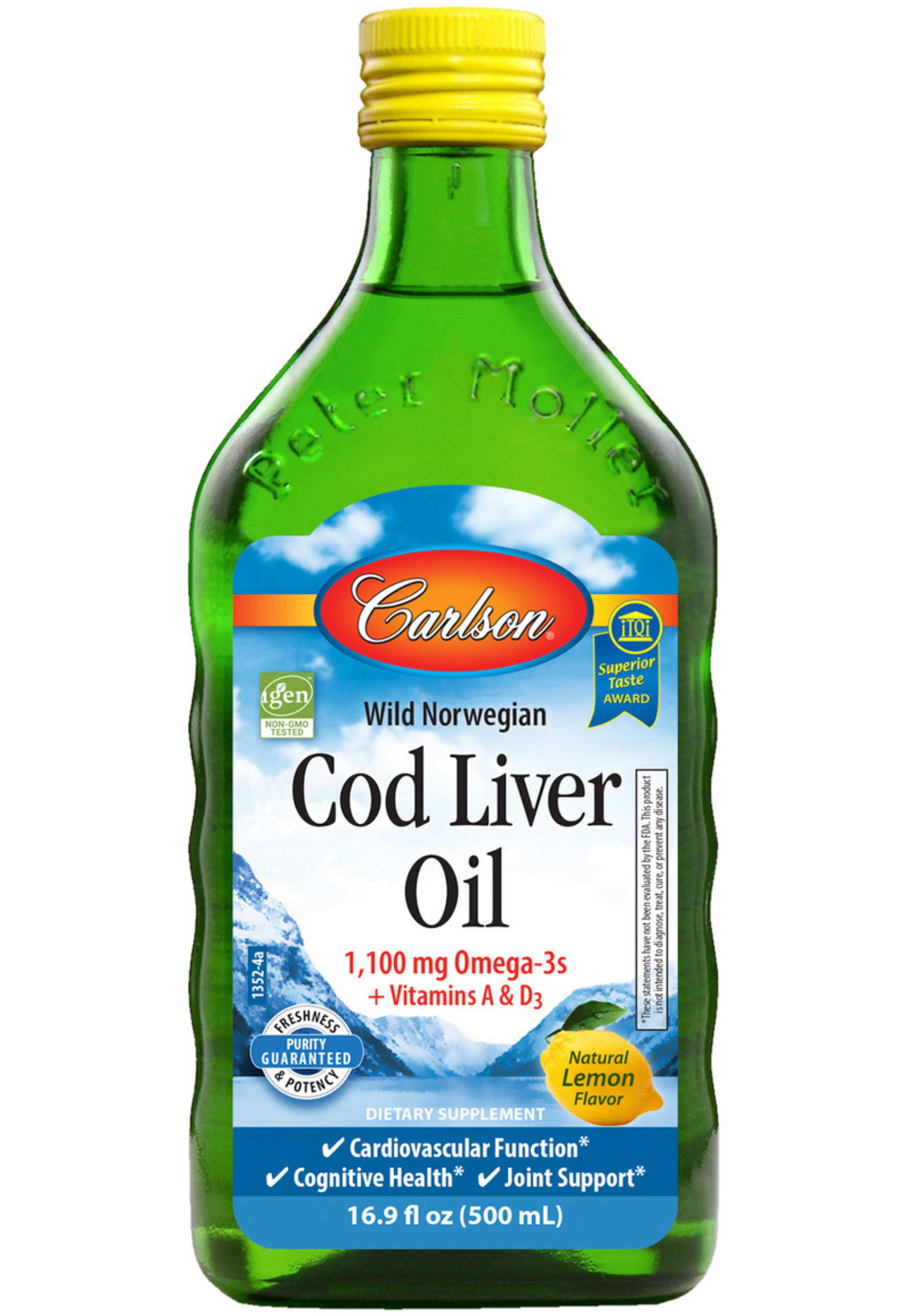 Carlson Labs Cod Liver Oil, Lemon