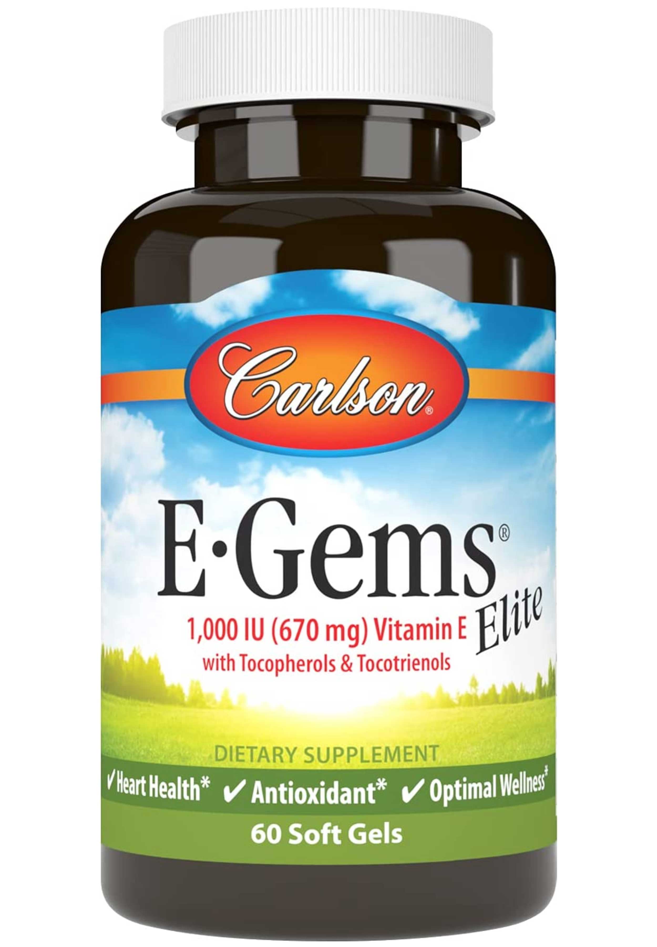 Carlson Labs E-Gems Elite 1,000 IU (670 mg)