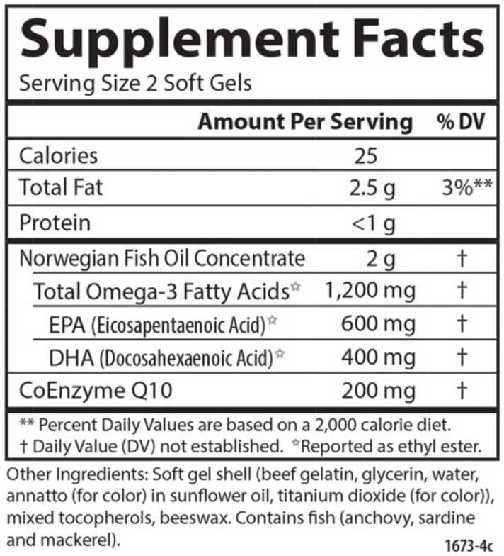 Carlson Labs Fish Oil Q Ingredients
