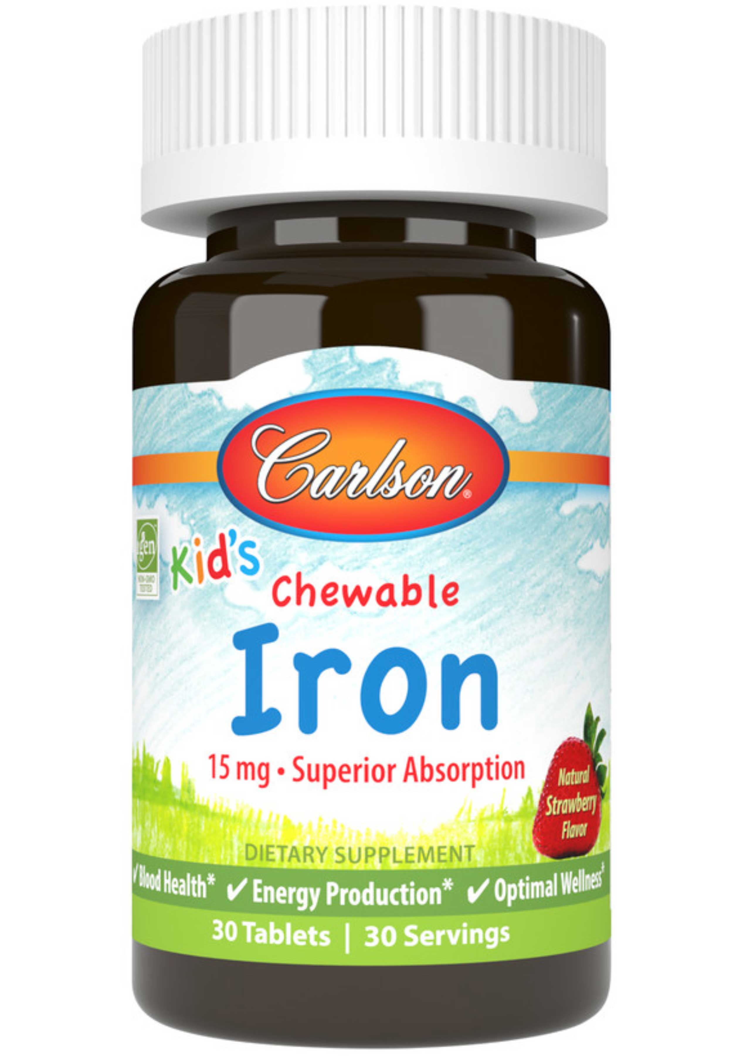 Carlson Labs Kid's Chewable Iron 15 mg