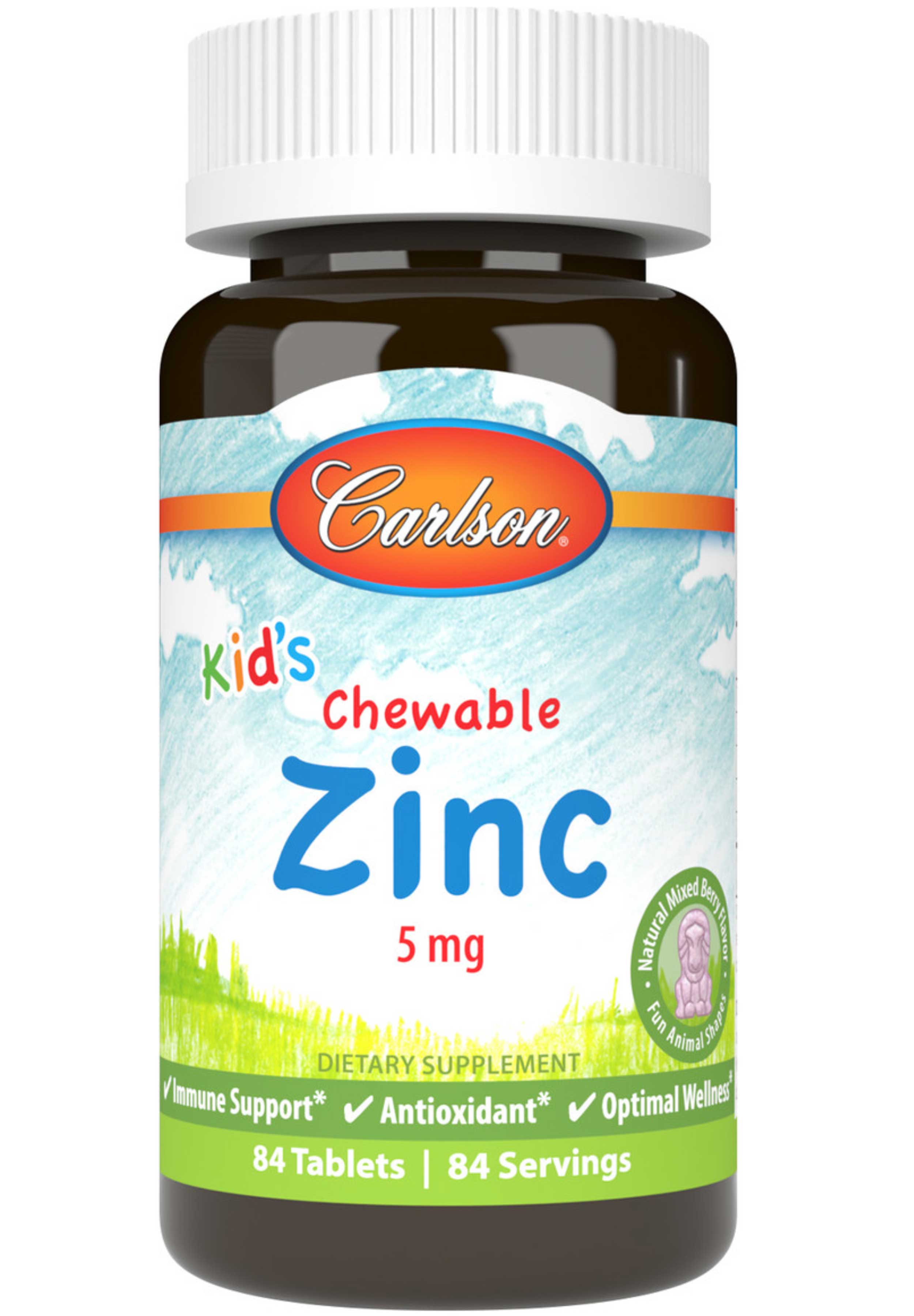Carlson Labs Kid's Chewable Zinc 5 mg
