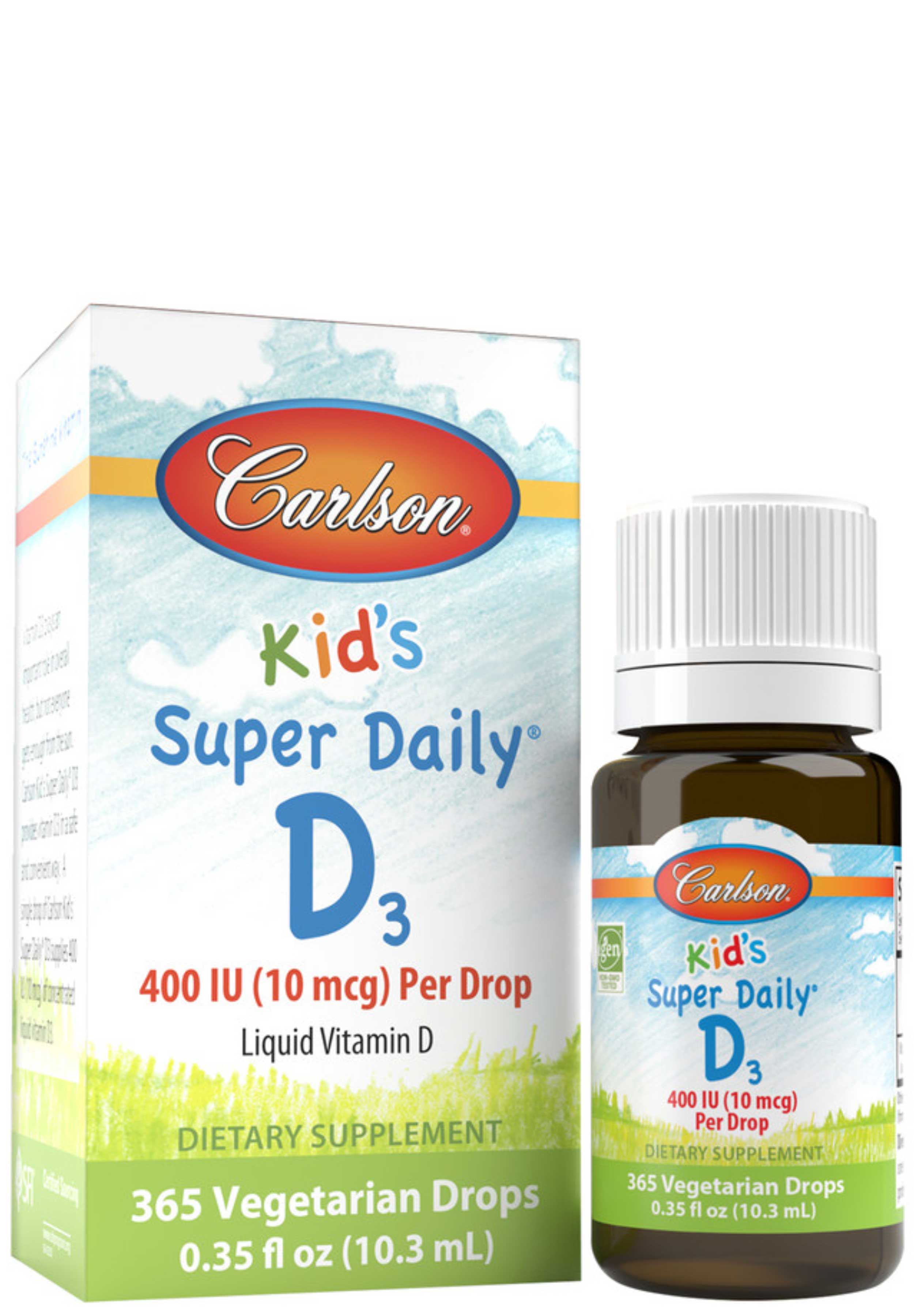 Carlson Labs Kid's Super Daily D3 400 IU (10 mcg)