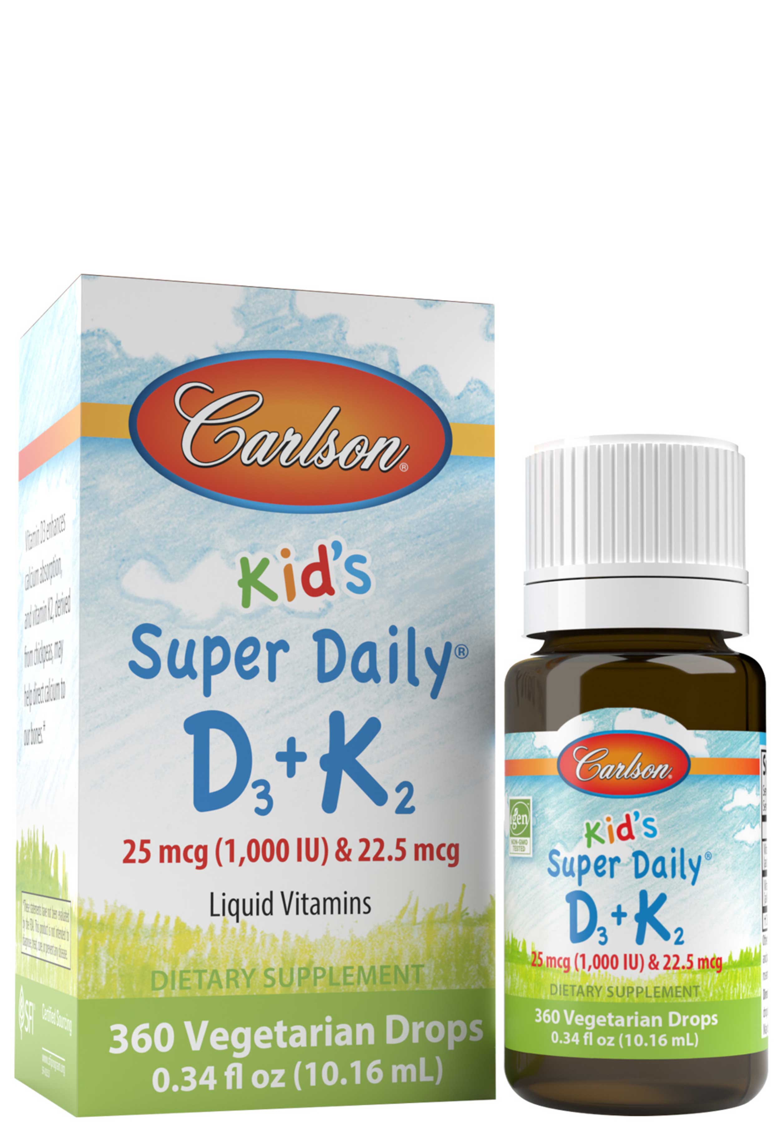 Carlson Labs Kid's Super Daily® D3 + K2