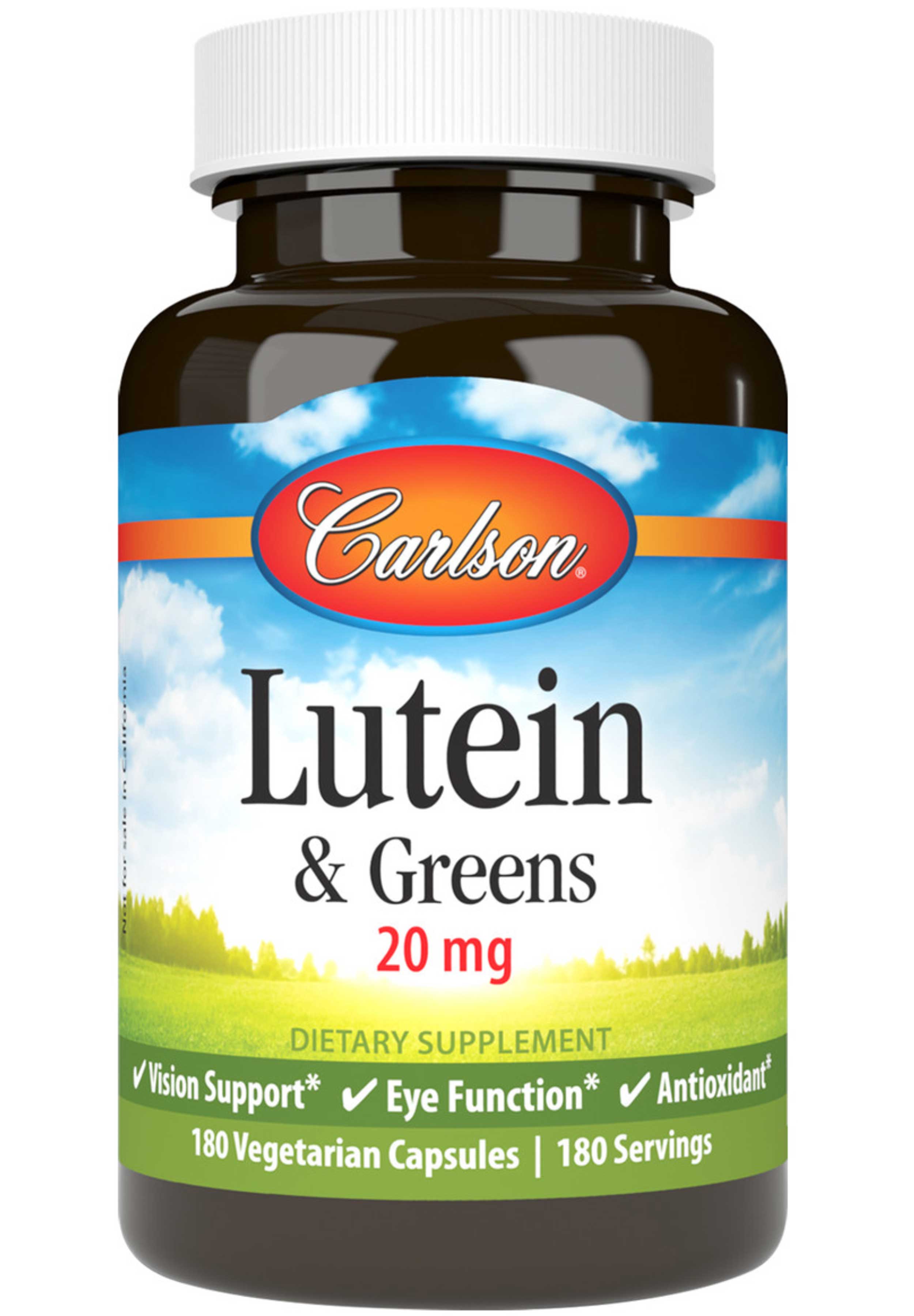 Carlson Labs Lutein & Greens 20 mg