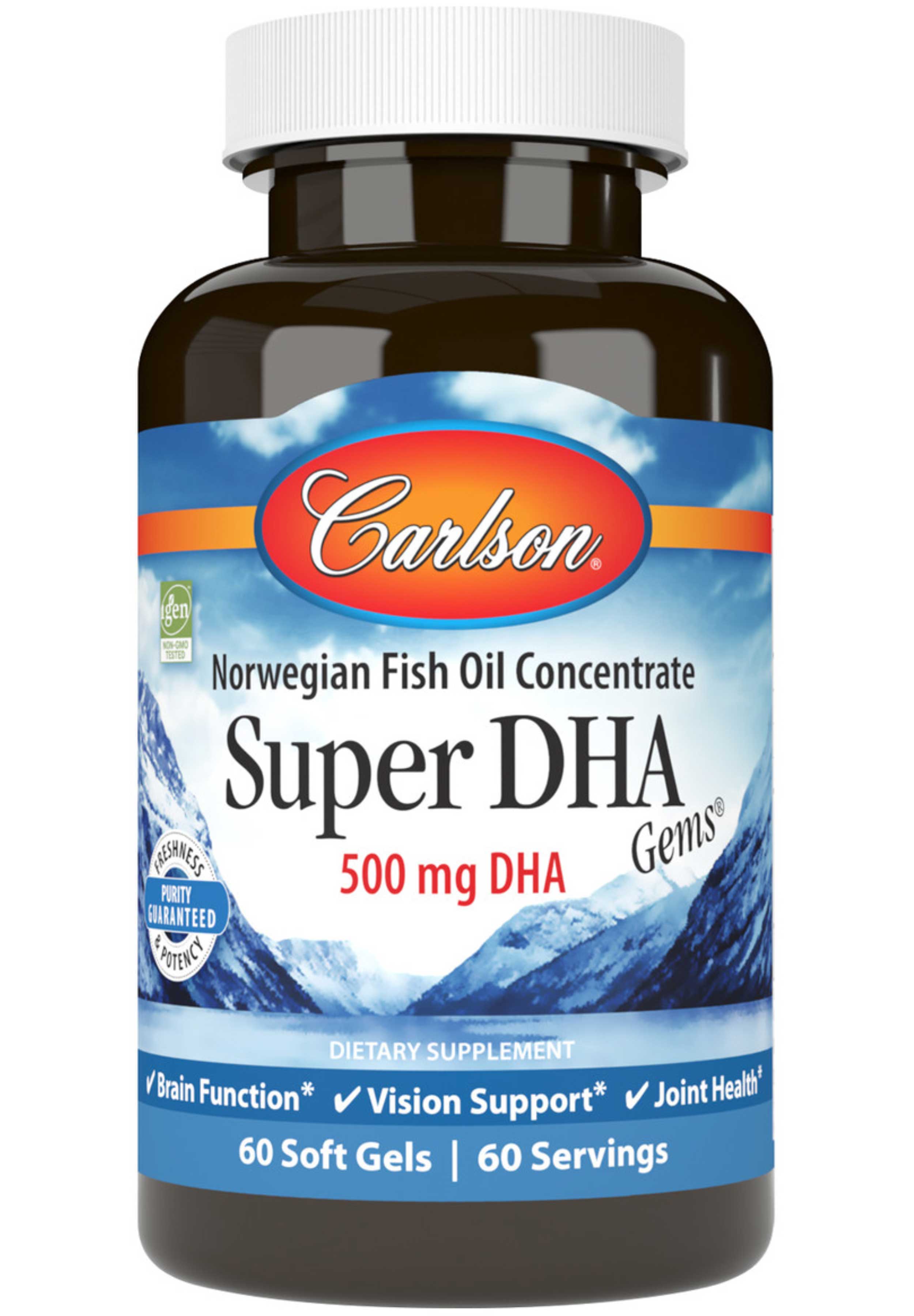 Carlson Labs Super DHA Gems® 500 mg DHA